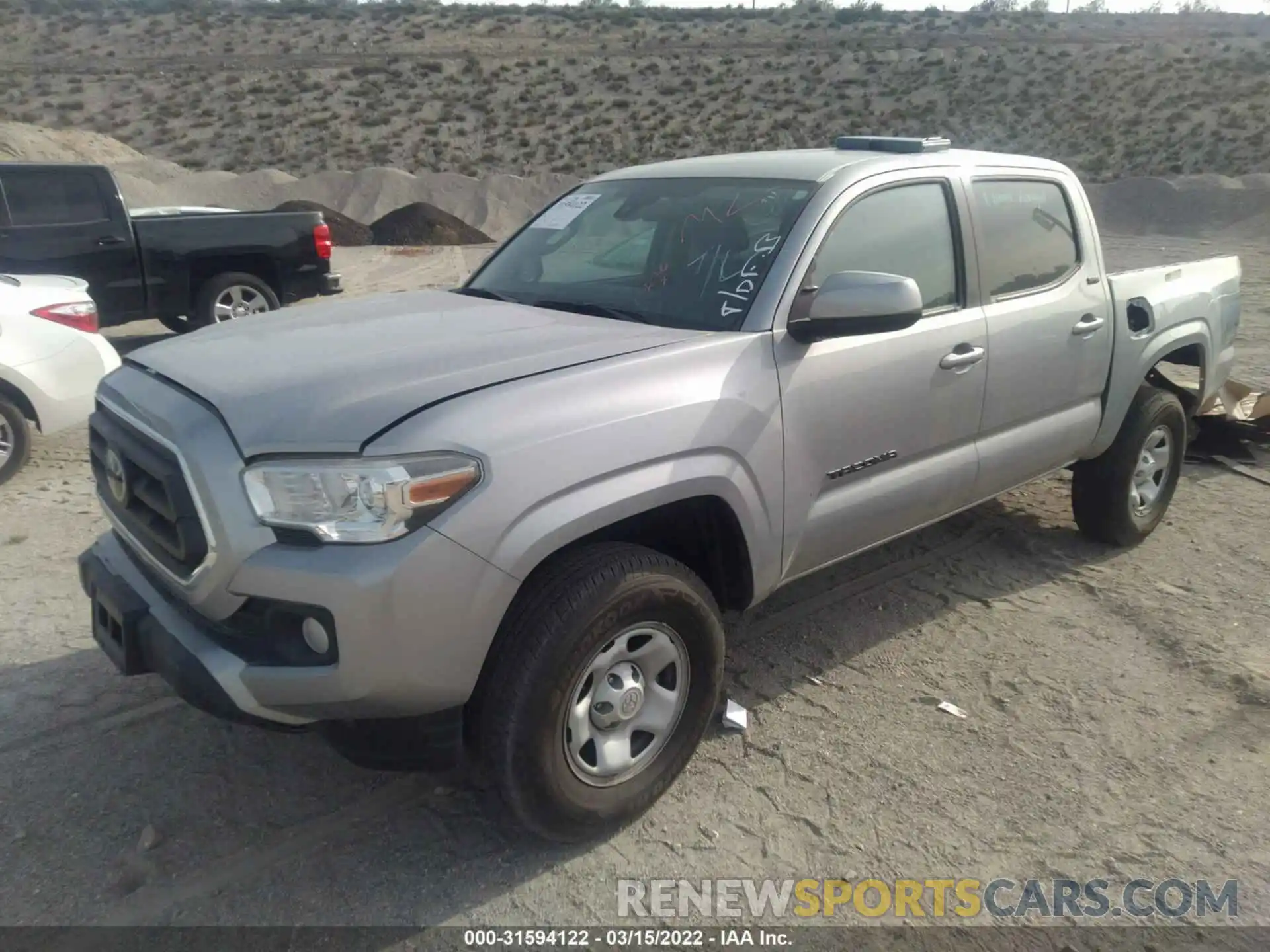 2 Photograph of a damaged car 5TFAX5GN7LX182967 TOYOTA TACOMA 2WD 2020