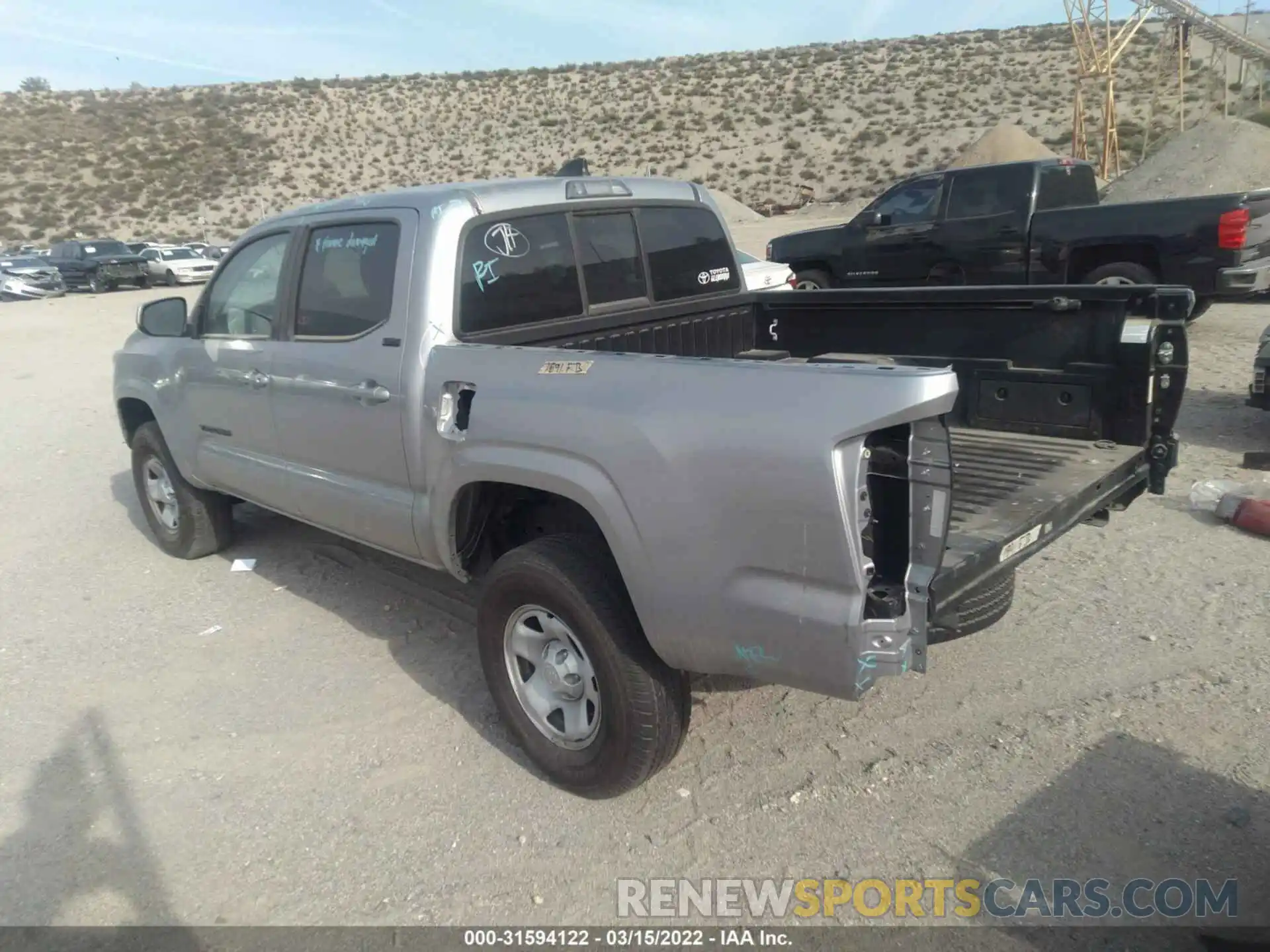 3 Photograph of a damaged car 5TFAX5GN7LX182967 TOYOTA TACOMA 2WD 2020