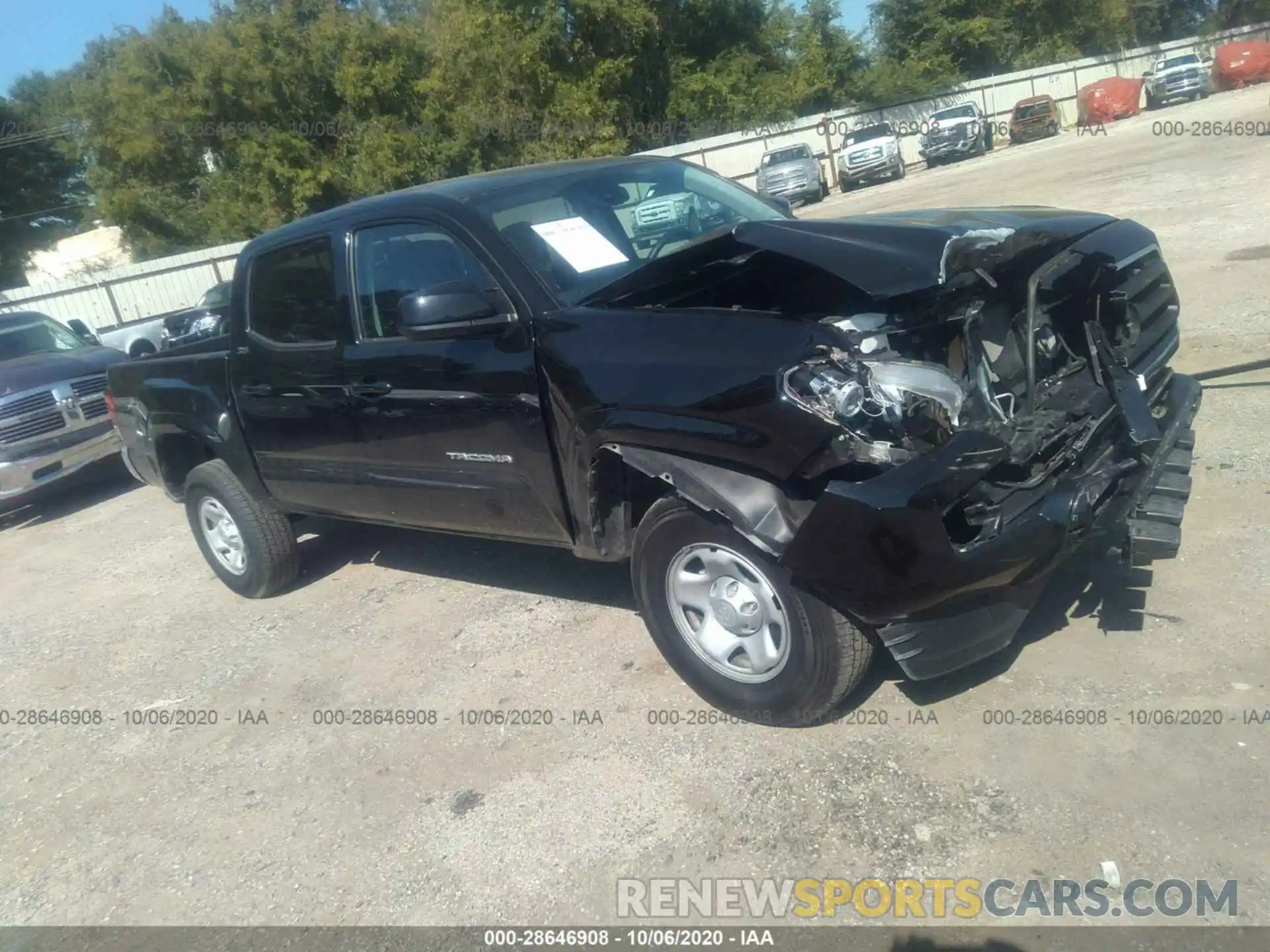 1 Photograph of a damaged car 5TFAX5GN9LX178371 TOYOTA TACOMA 2WD 2020