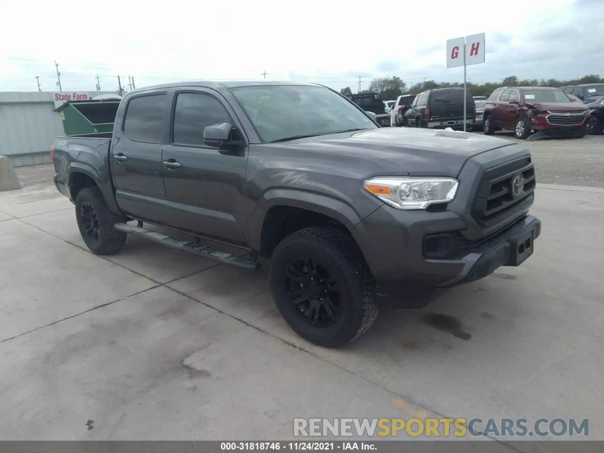 1 Photograph of a damaged car 5TFAX5GN9LX186311 TOYOTA TACOMA 2WD 2020