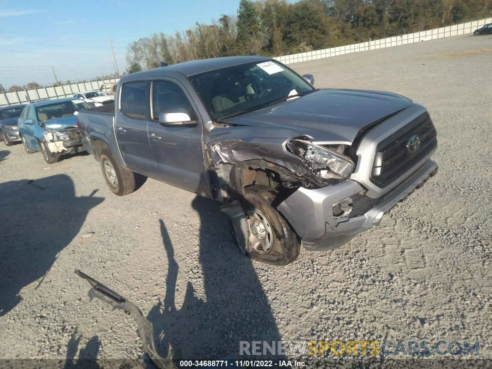 1 Photograph of a damaged car 5TFAX5GNXLX186091 TOYOTA TACOMA 2WD 2020