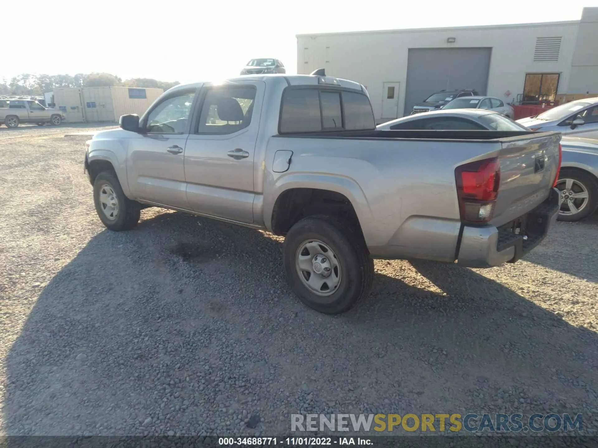 3 Photograph of a damaged car 5TFAX5GNXLX186091 TOYOTA TACOMA 2WD 2020