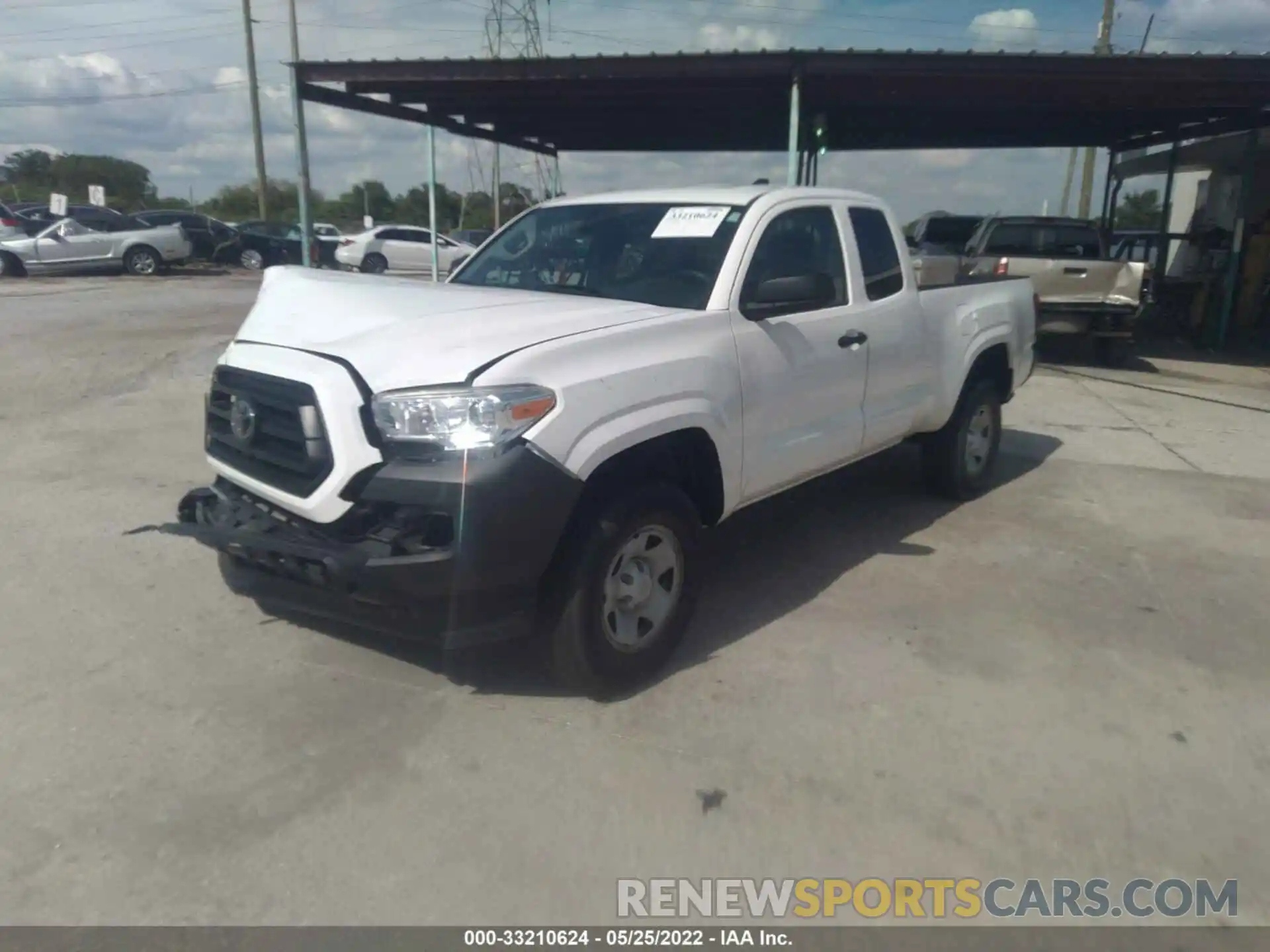 2 Photograph of a damaged car 5TFRX5GN3LX170334 TOYOTA TACOMA 2WD 2020