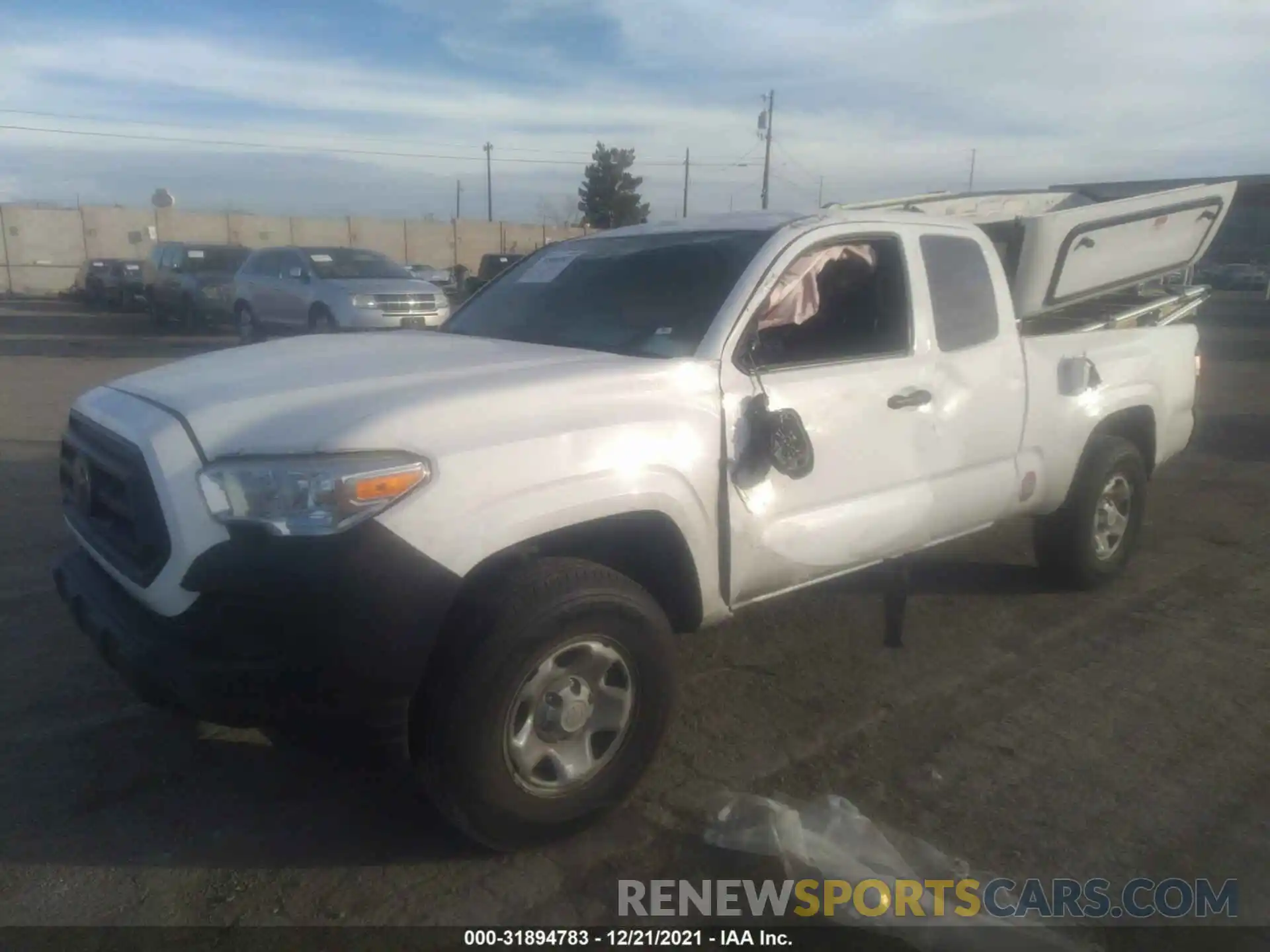 2 Photograph of a damaged car 5TFRX5GN6LX174409 TOYOTA TACOMA 2WD 2020