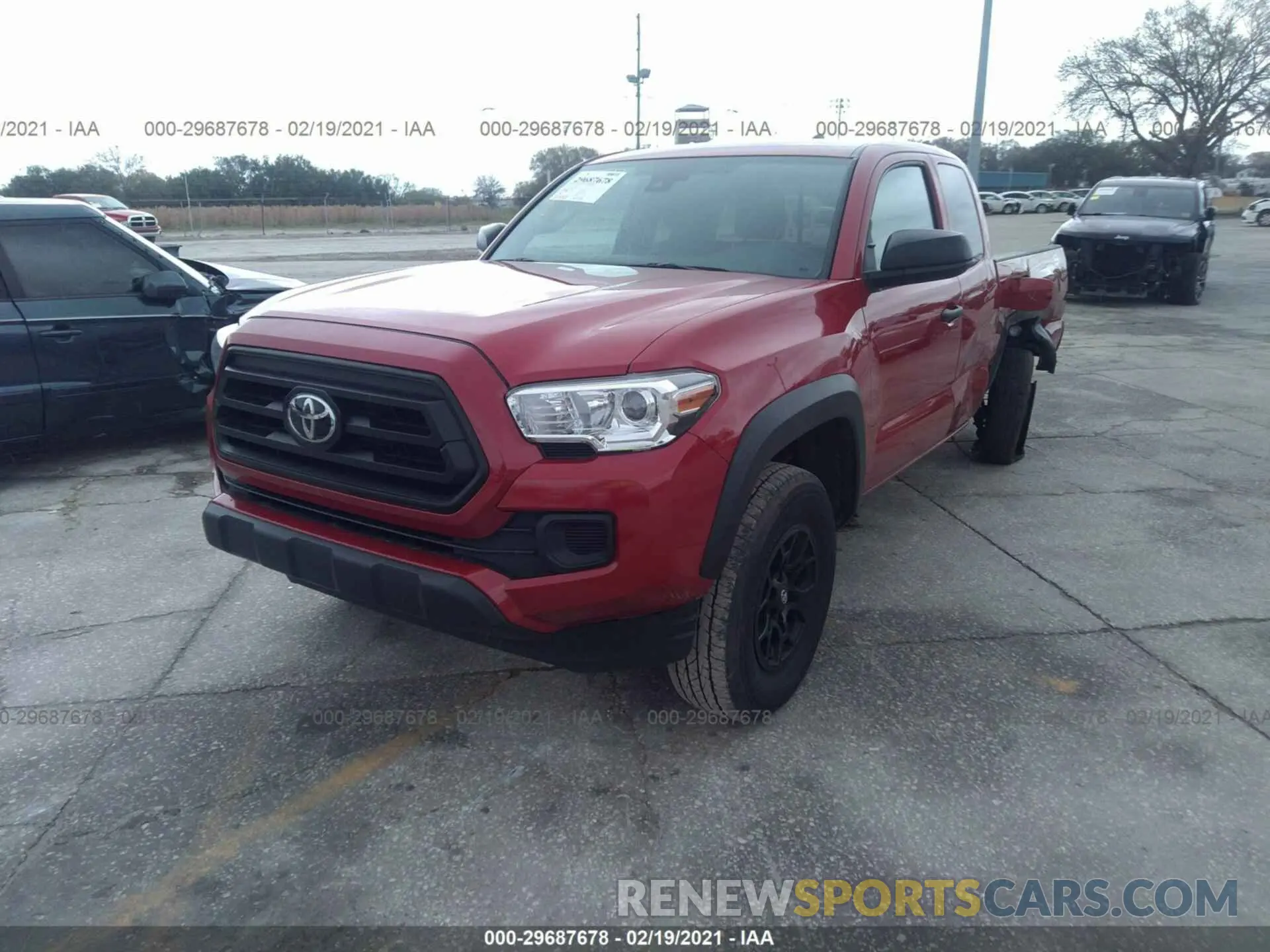 2 Photograph of a damaged car 5TFRX5GN6LX177004 TOYOTA TACOMA 2WD 2020