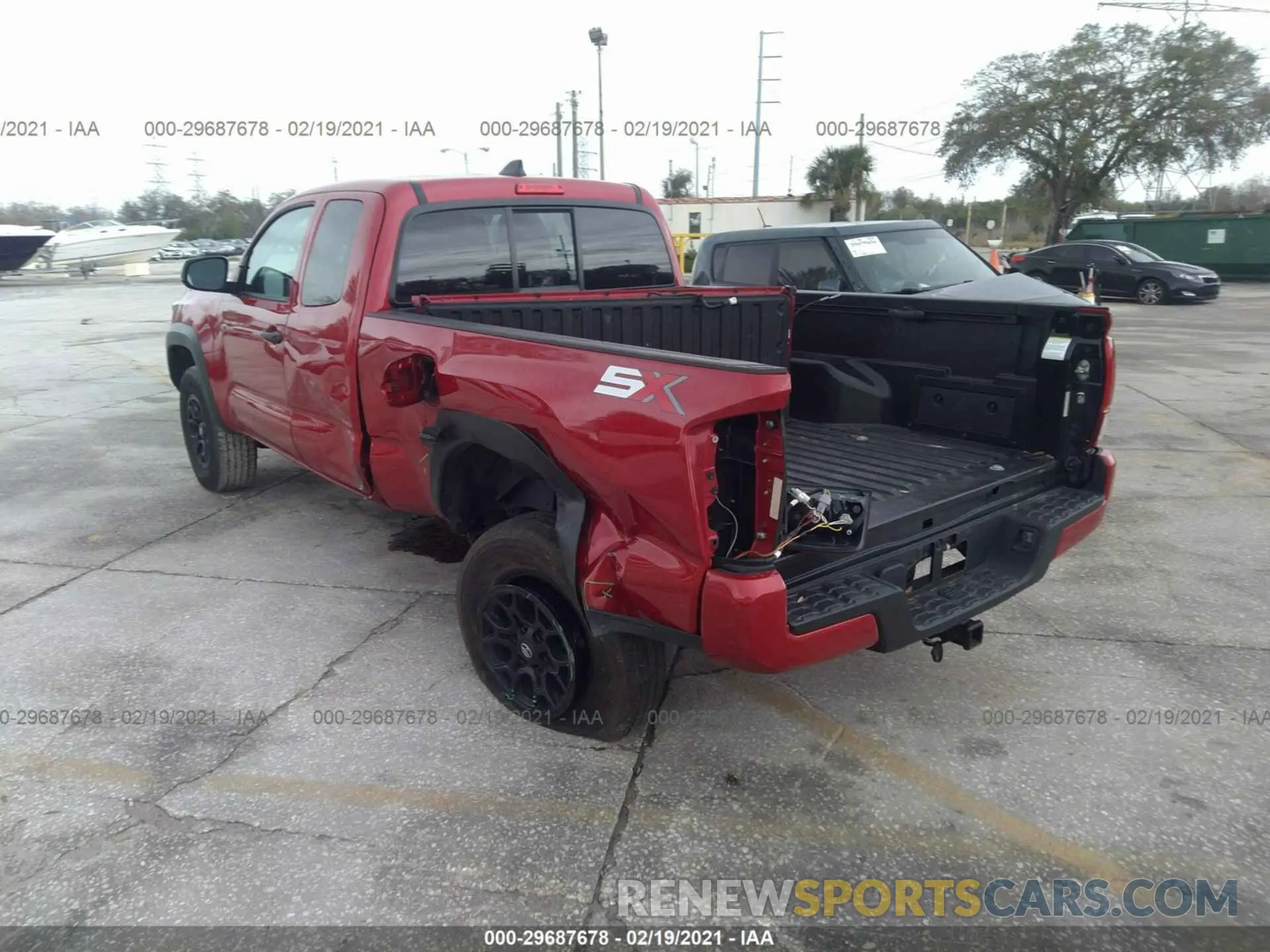3 Photograph of a damaged car 5TFRX5GN6LX177004 TOYOTA TACOMA 2WD 2020