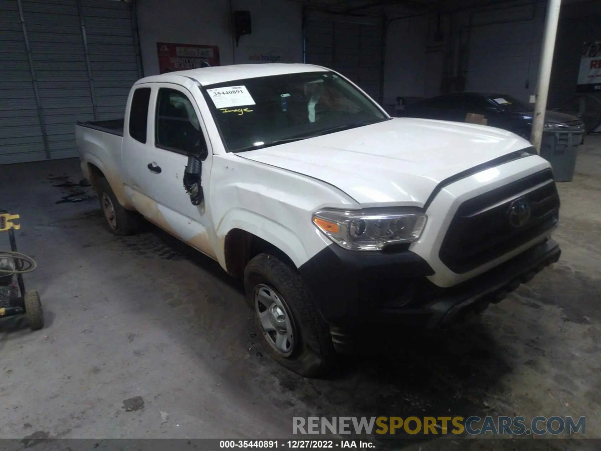 1 Photograph of a damaged car 5TFRX5GNXLX177118 TOYOTA TACOMA 2WD 2020