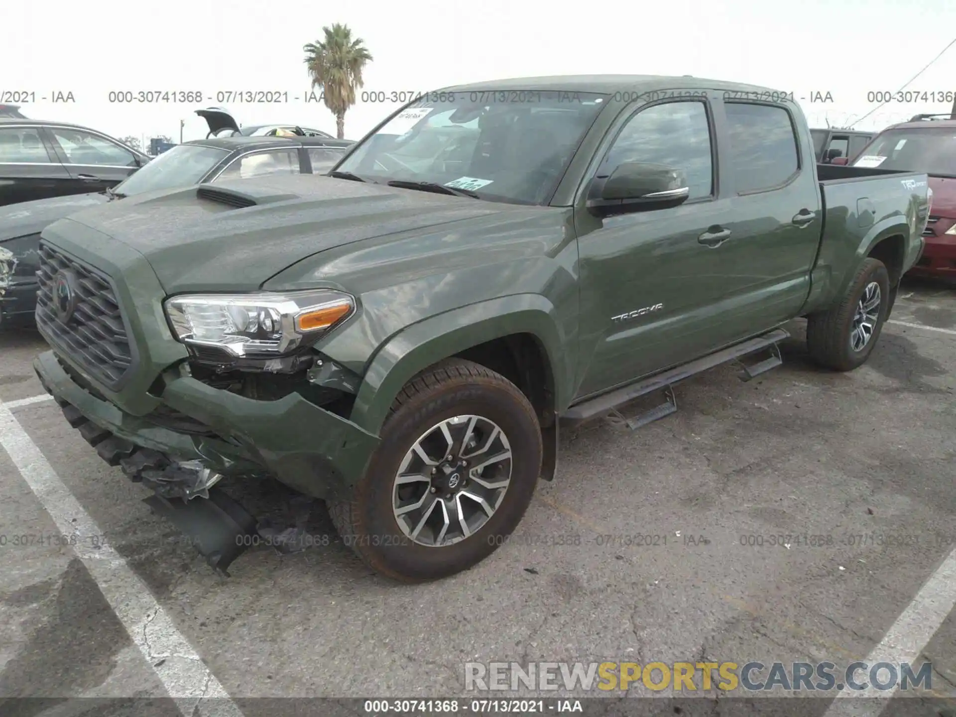 2 Photograph of a damaged car 3TMBZ5DN2MM027737 TOYOTA TACOMA 2WD 2021