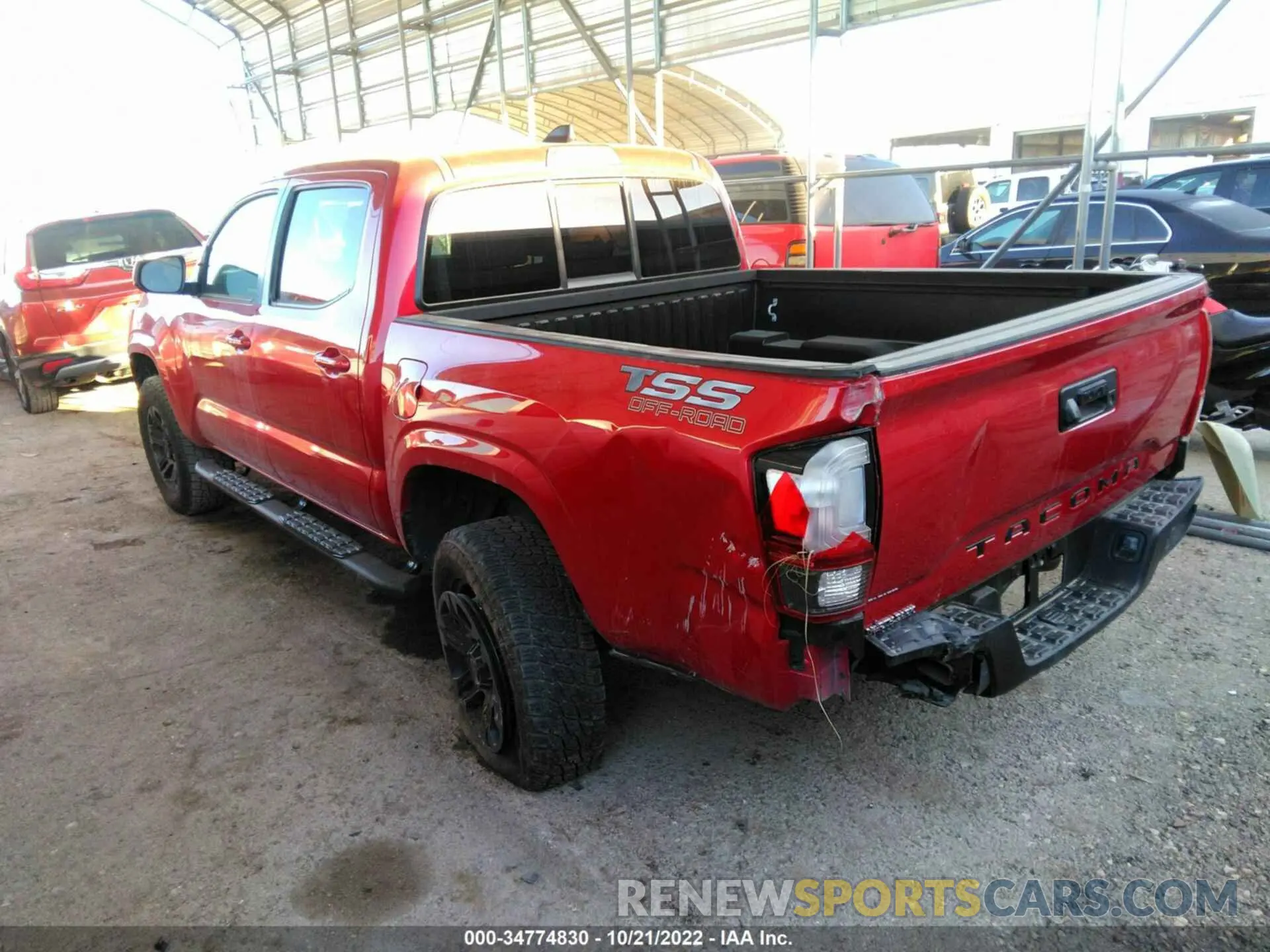3 Photograph of a damaged car 3TYAX5GN8MT012015 TOYOTA TACOMA 2WD 2021