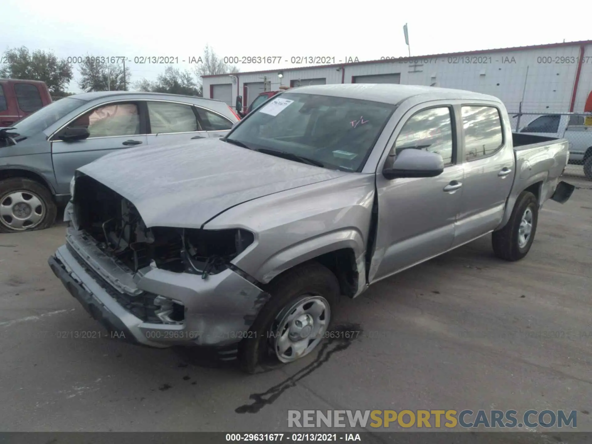2 Photograph of a damaged car 5TFAX5GN1MX192332 TOYOTA TACOMA 2WD 2021