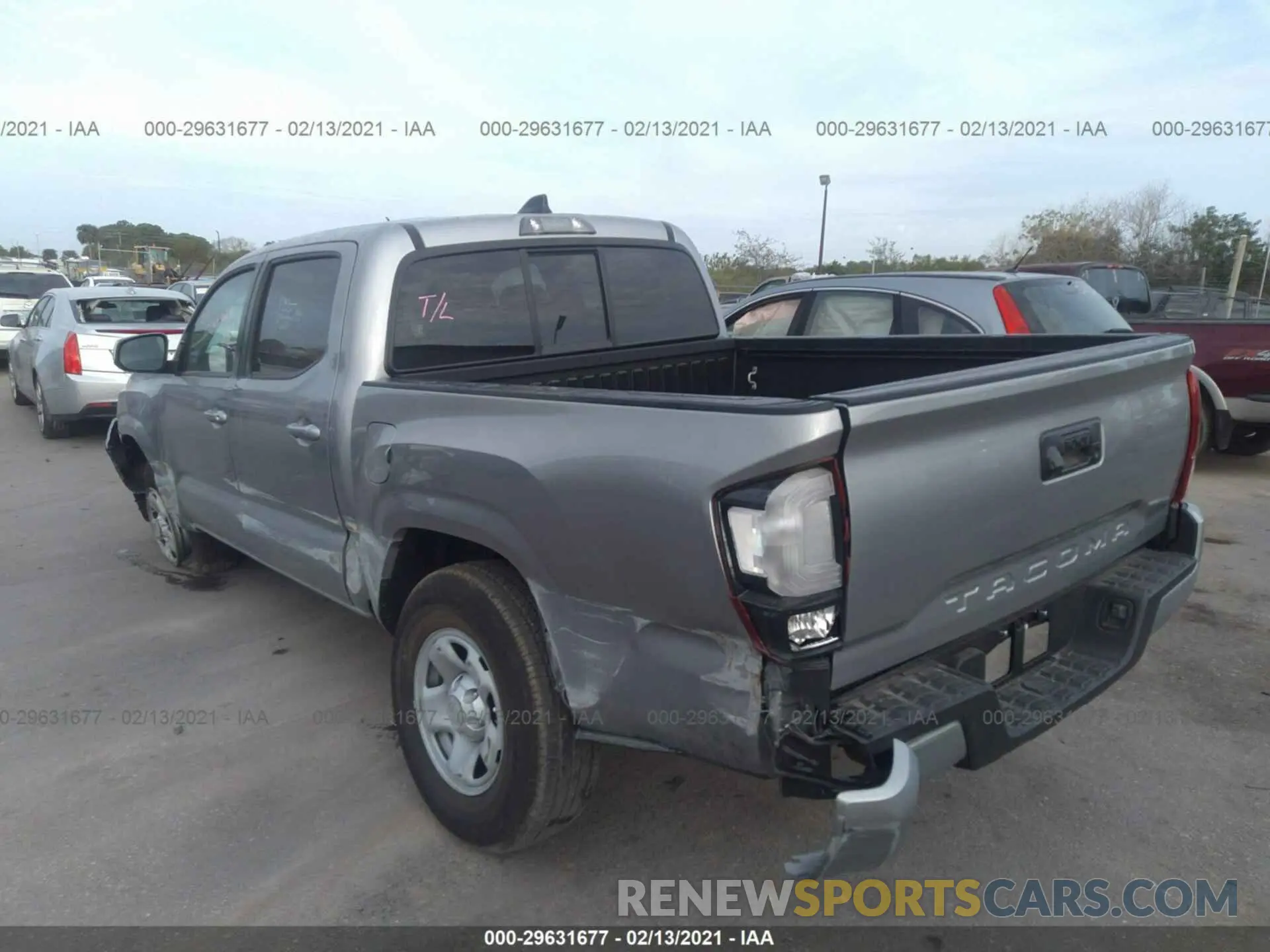 3 Photograph of a damaged car 5TFAX5GN1MX192332 TOYOTA TACOMA 2WD 2021