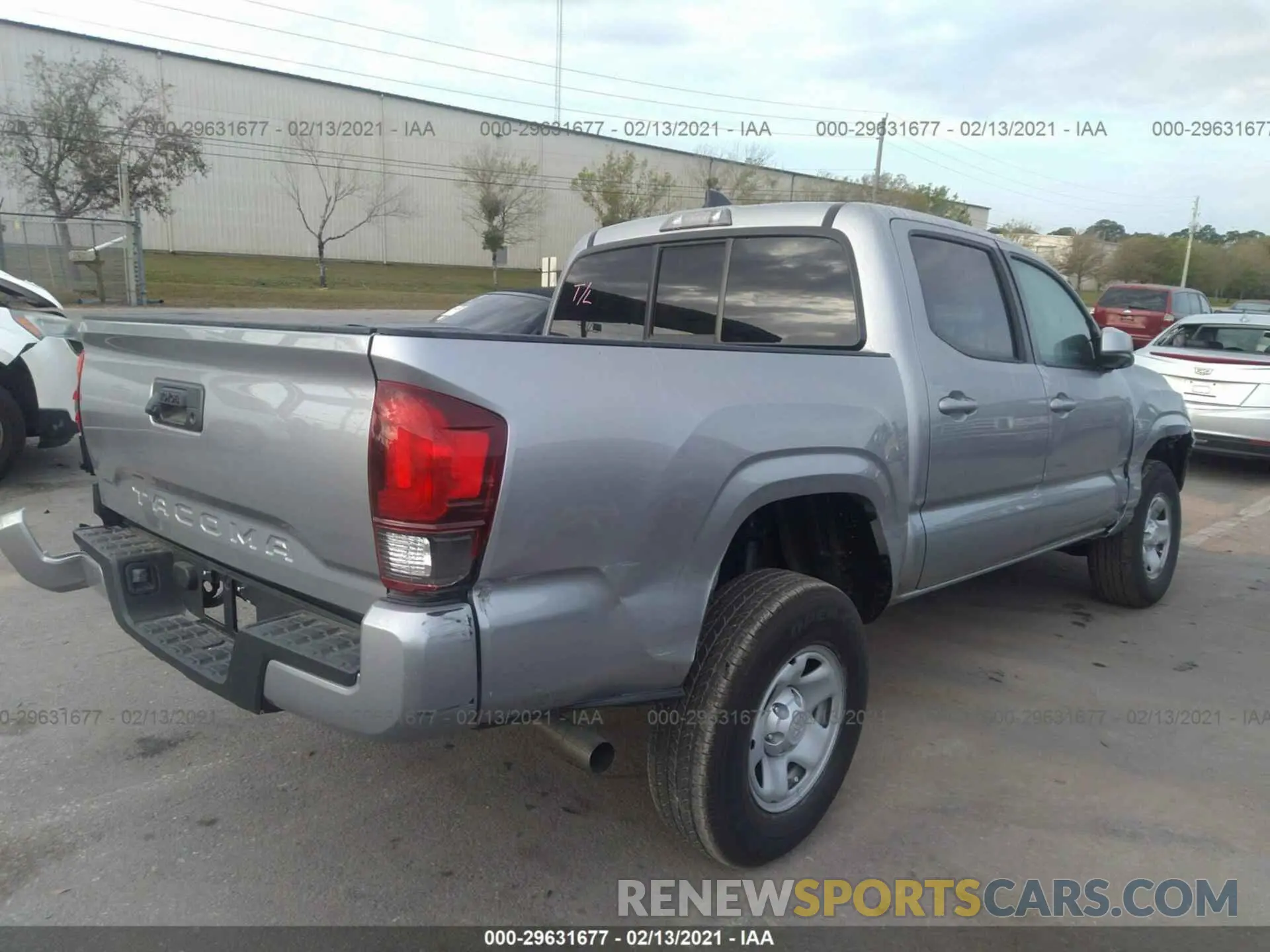 4 Photograph of a damaged car 5TFAX5GN1MX192332 TOYOTA TACOMA 2WD 2021