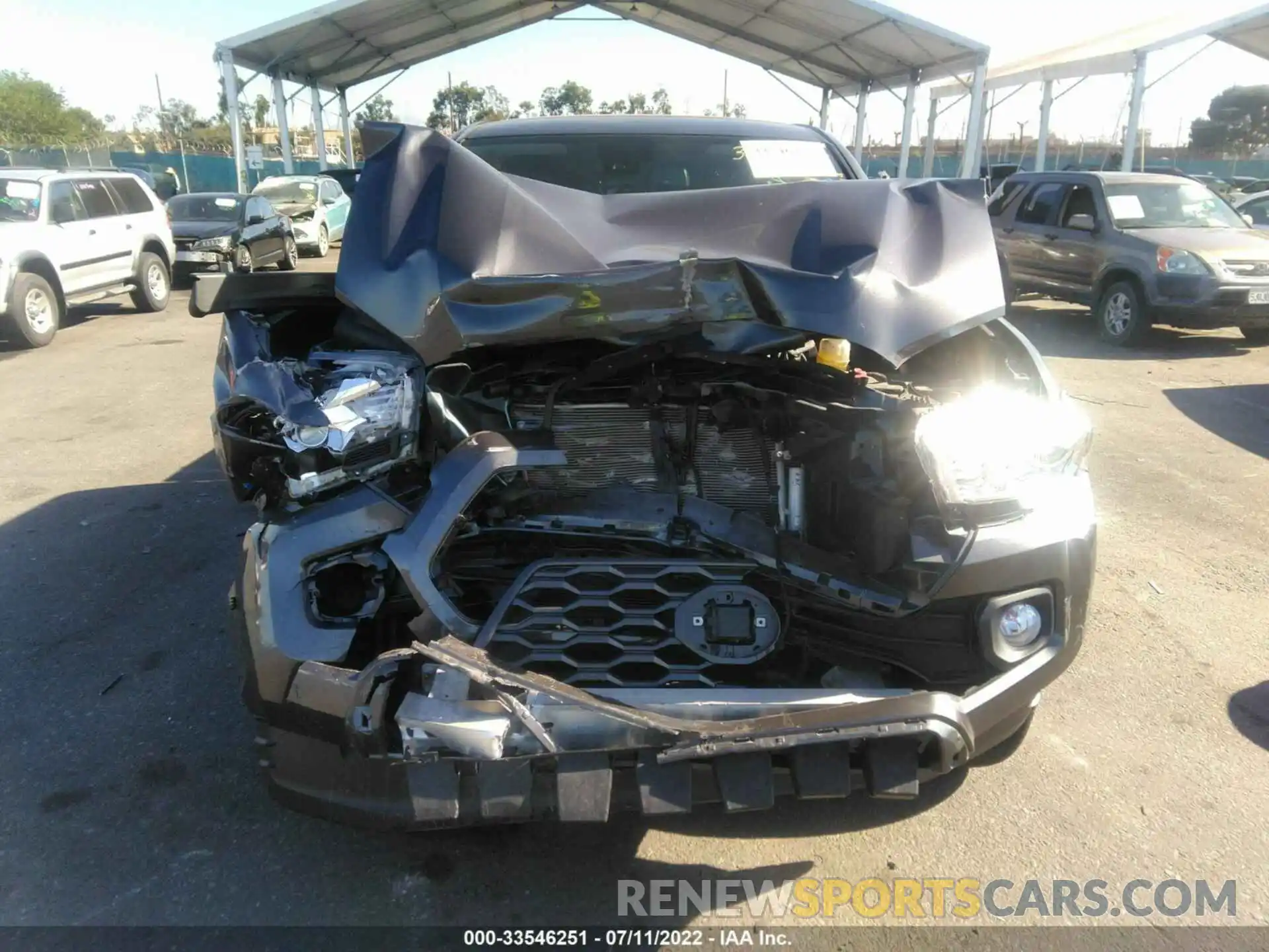 6 Photograph of a damaged car 5TFAZ5CN1MX102127 TOYOTA TACOMA 2WD 2021