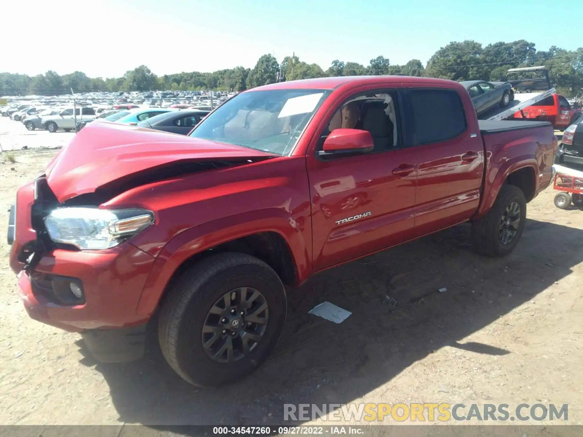 2 Photograph of a damaged car 5TFAZ5CN2MX095608 TOYOTA TACOMA 2WD 2021