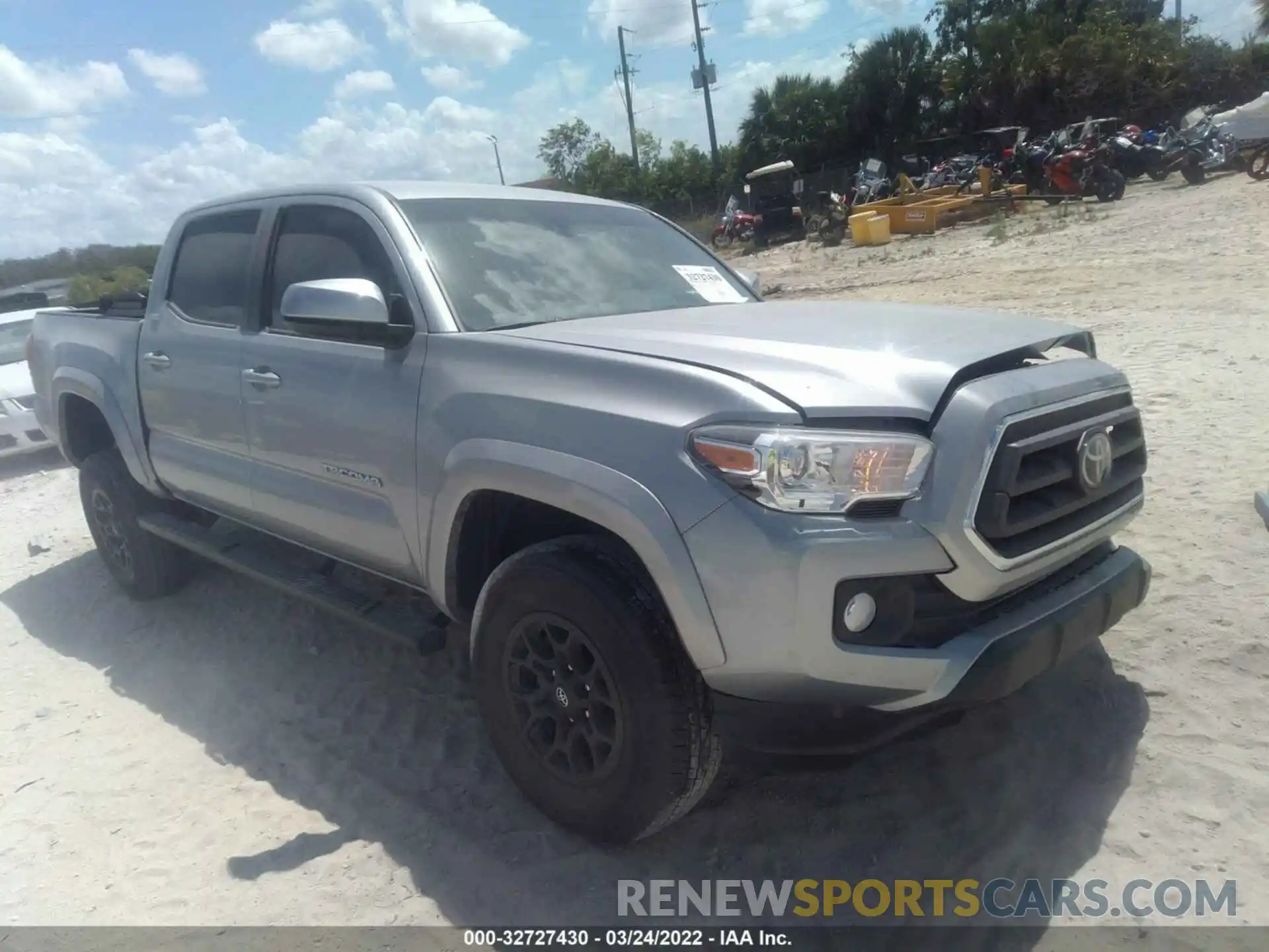 1 Photograph of a damaged car 5TFAZ5CN2MX104422 TOYOTA TACOMA 2WD 2021