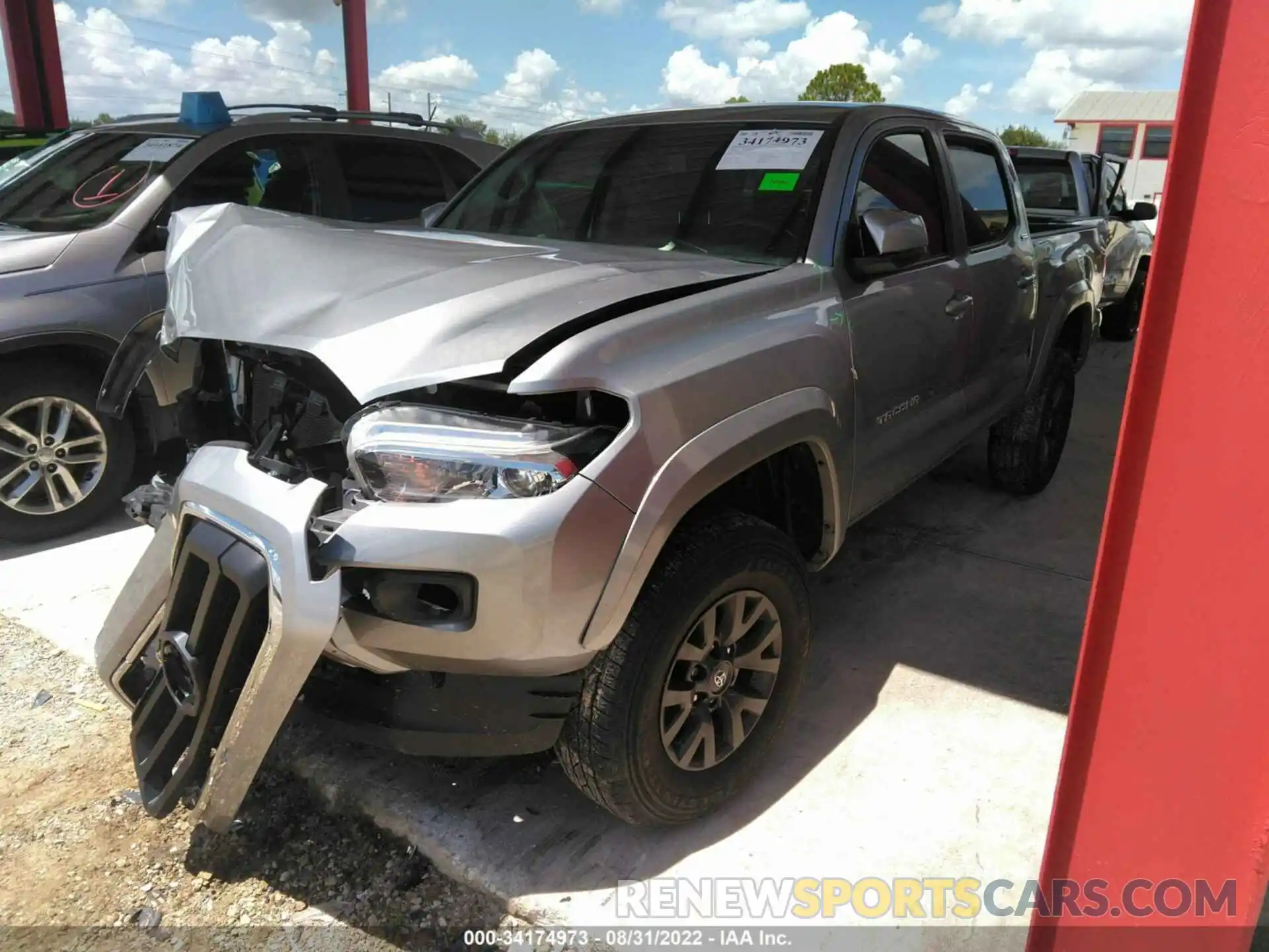 2 Photograph of a damaged car 5TFAZ5CN2MX109863 TOYOTA TACOMA 2WD 2021