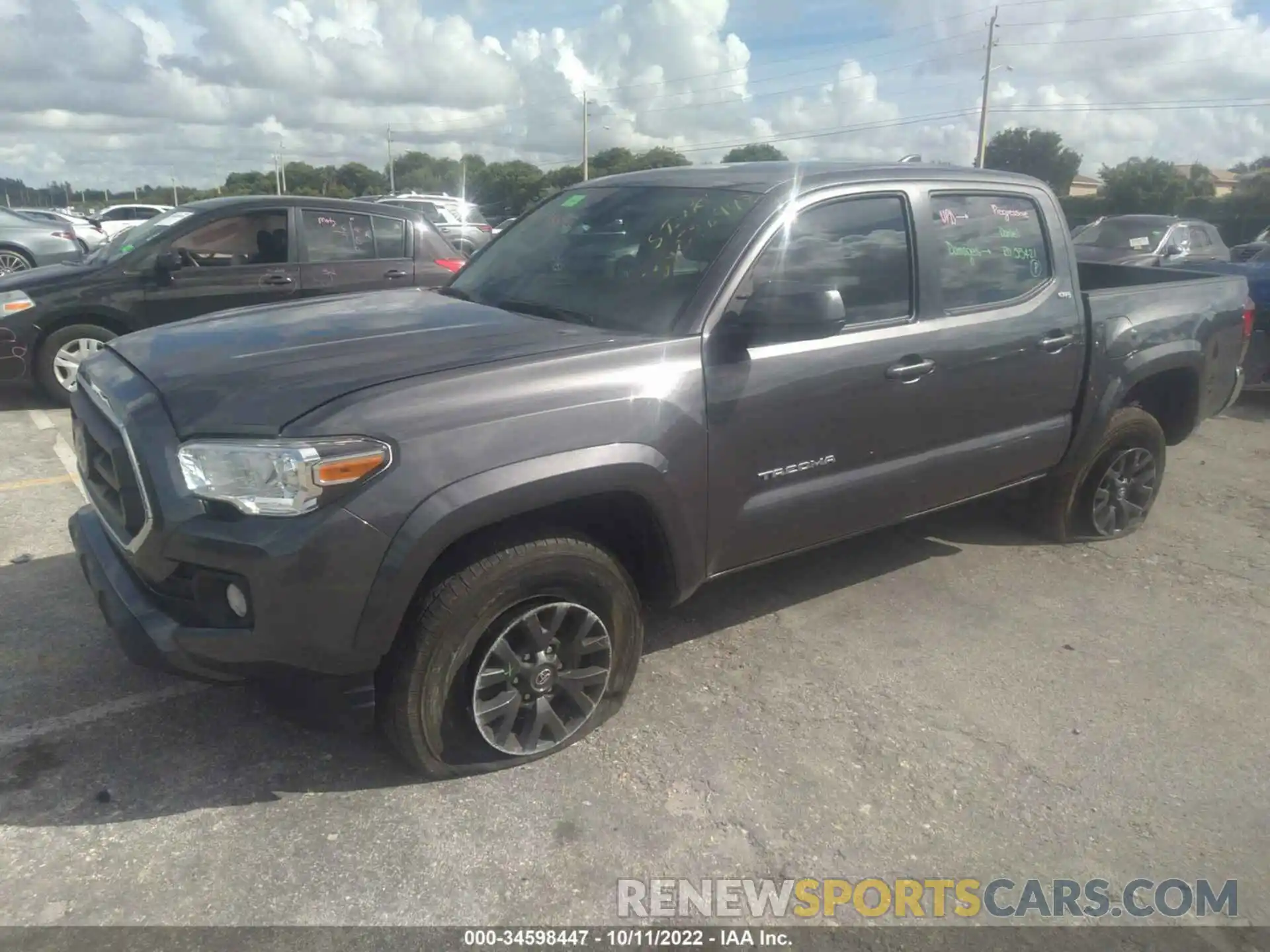 2 Photograph of a damaged car 5TFAZ5CN3MX108267 TOYOTA TACOMA 2WD 2021