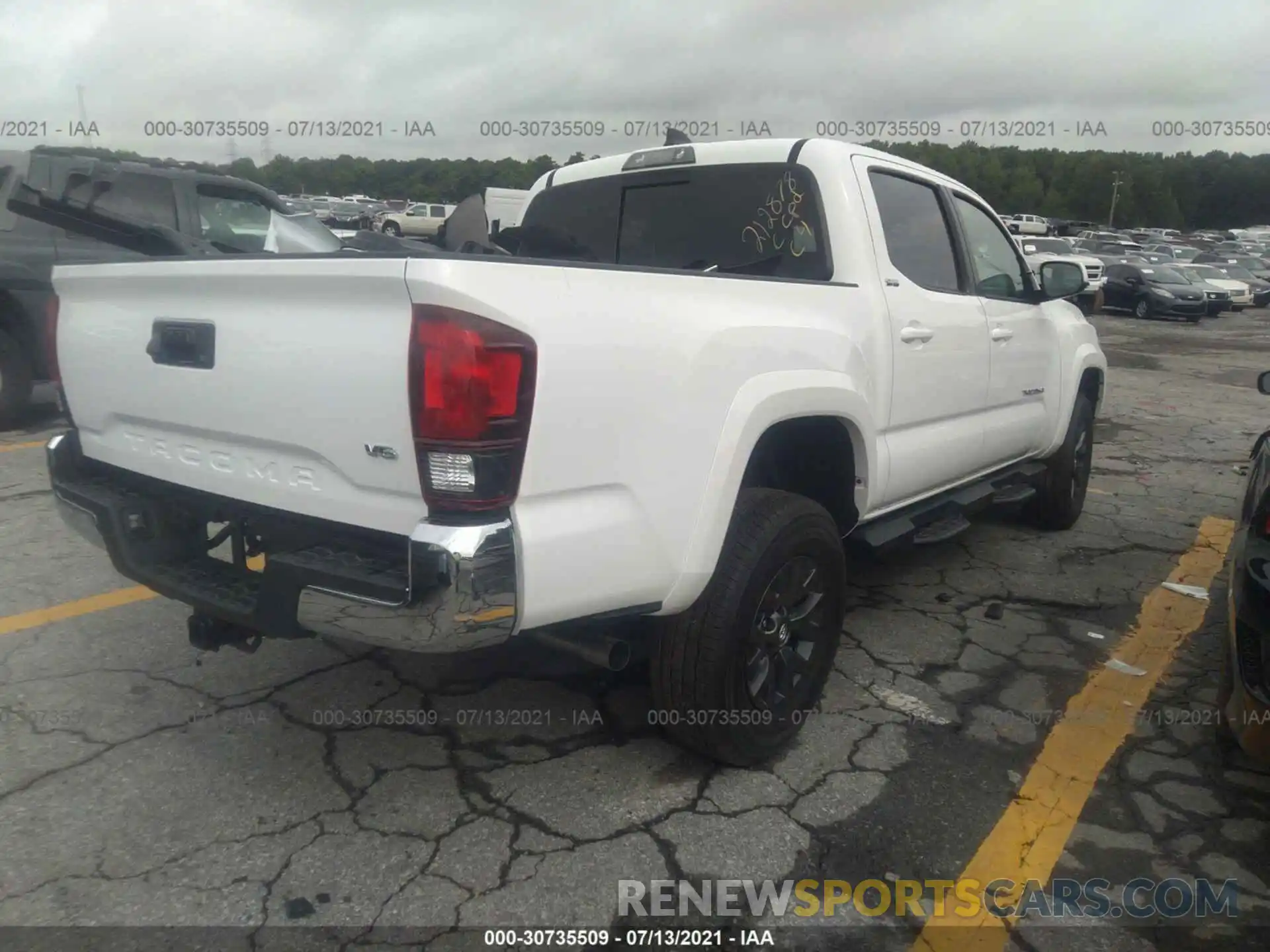 4 Photograph of a damaged car 5TFAZ5CN8MX107969 TOYOTA TACOMA 2WD 2021