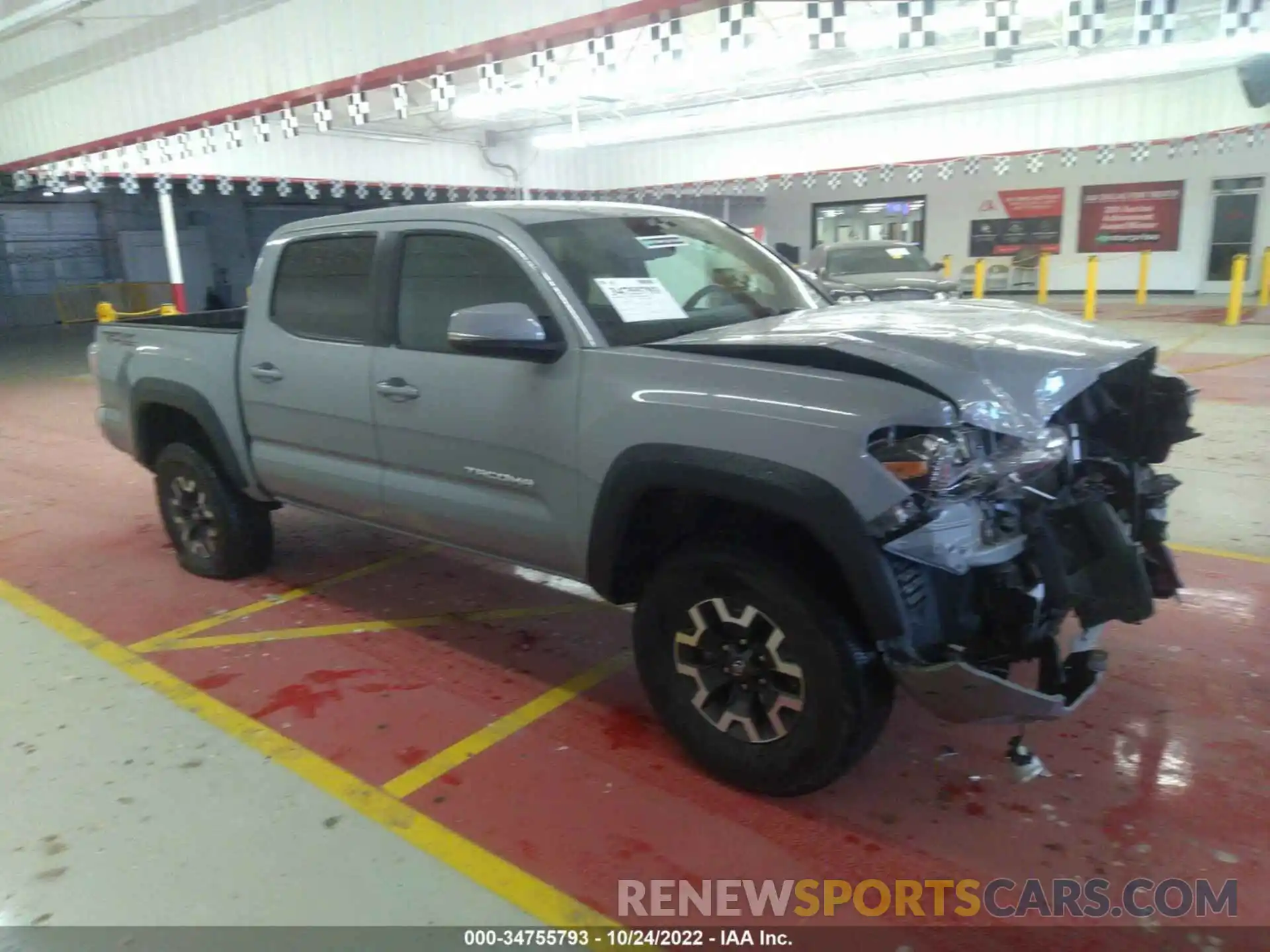 1 Photograph of a damaged car 5TFAZ5CNXMX106046 TOYOTA TACOMA 2WD 2021