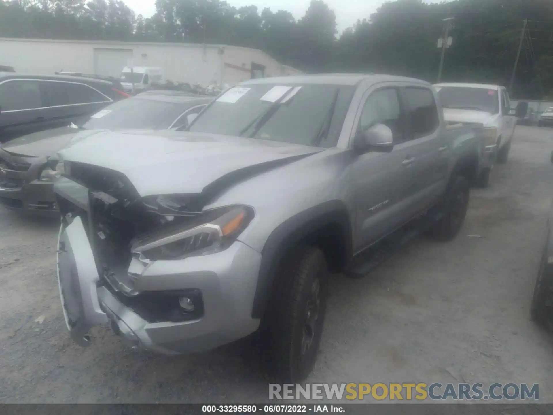 2 Photograph of a damaged car 3TMAZ5CN4NM181171 TOYOTA TACOMA 2WD 2022