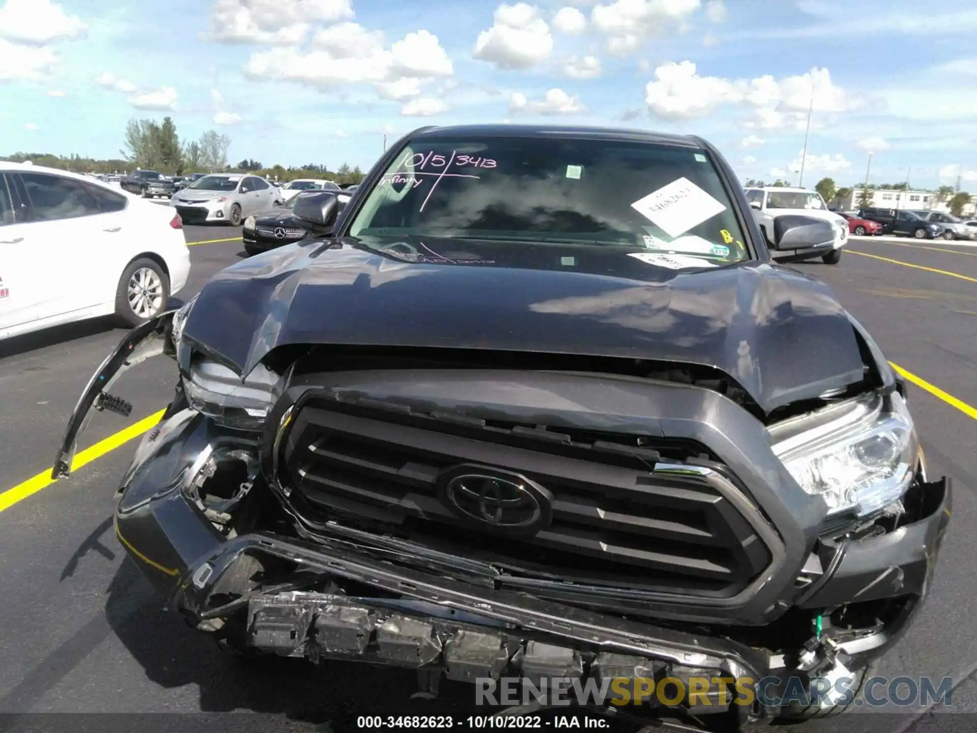 6 Photograph of a damaged car 3TMAZ5CNXNM163581 TOYOTA TACOMA 2WD 2022