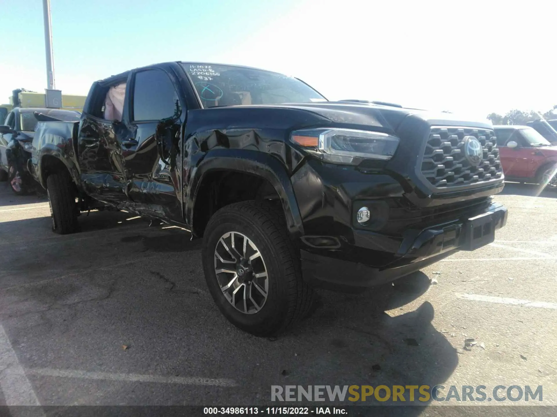 1 Photograph of a damaged car 3TMAZ5CNXNM172975 TOYOTA TACOMA 2WD 2022