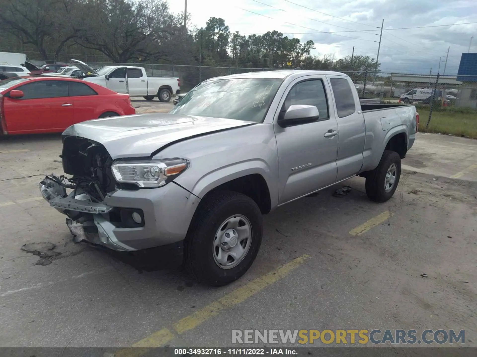 2 Photograph of a damaged car 3TYRX5GN0NT056658 TOYOTA TACOMA 2WD 2022