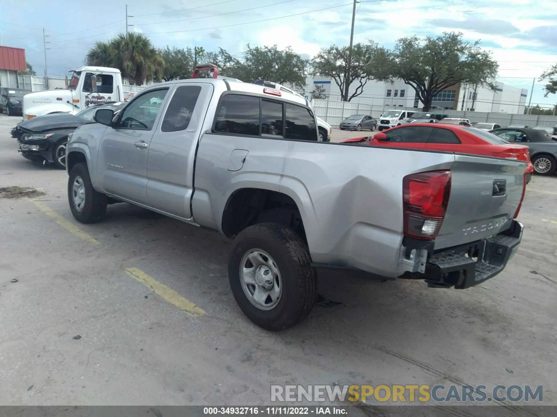 3 Photograph of a damaged car 3TYRX5GN0NT056658 TOYOTA TACOMA 2WD 2022