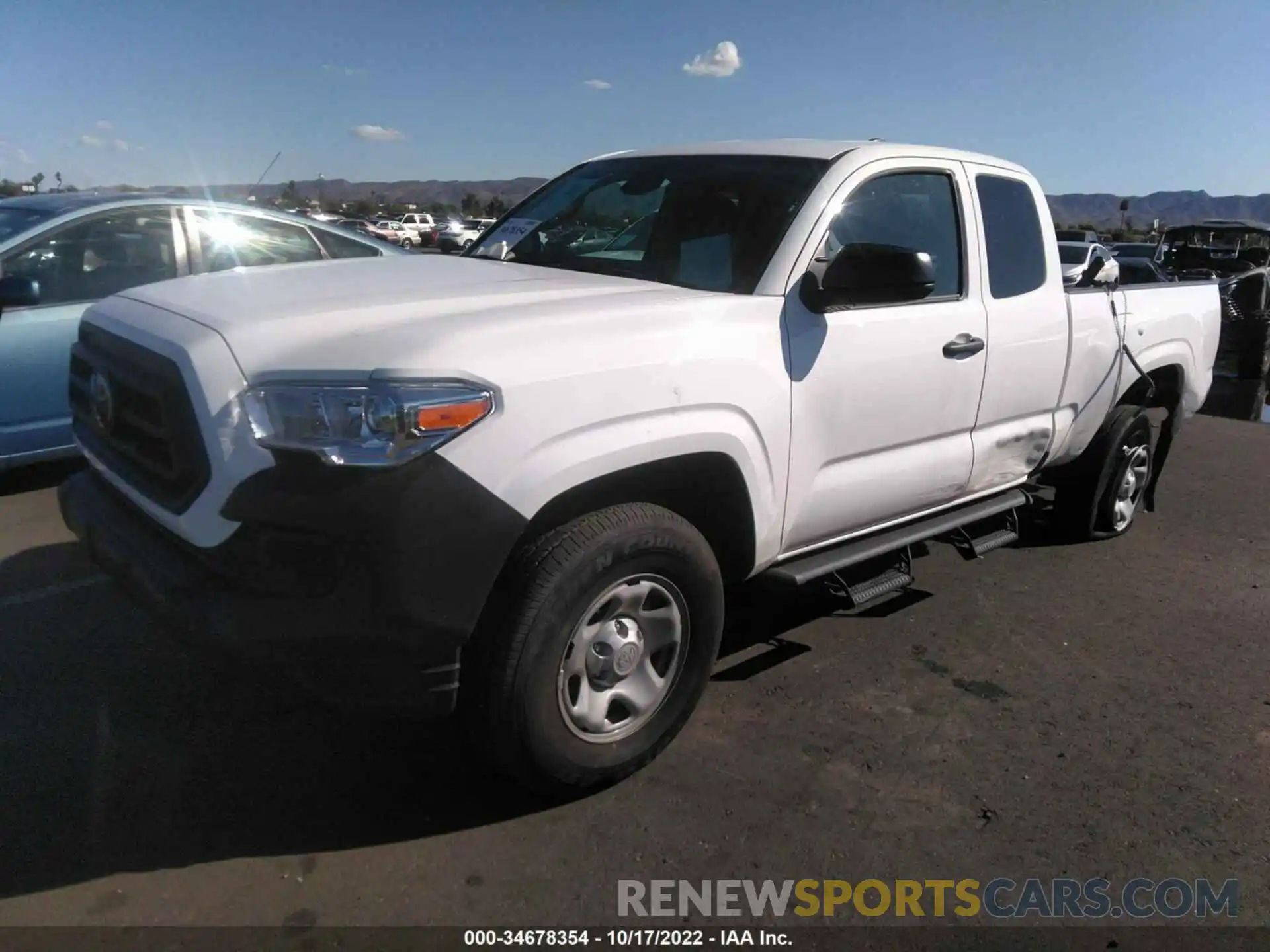 2 Photograph of a damaged car 3TYRX5GN8NT049201 TOYOTA TACOMA 2WD 2022