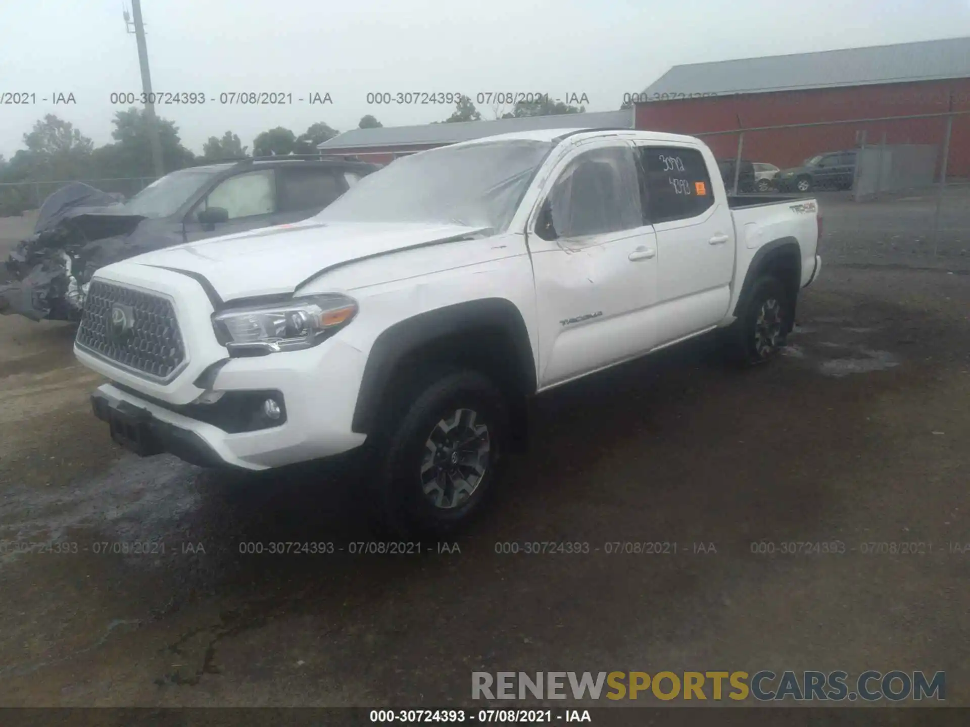 2 Photograph of a damaged car 3TMCZ5AN0KM245553 TOYOTA TACOMA 4WD 2019