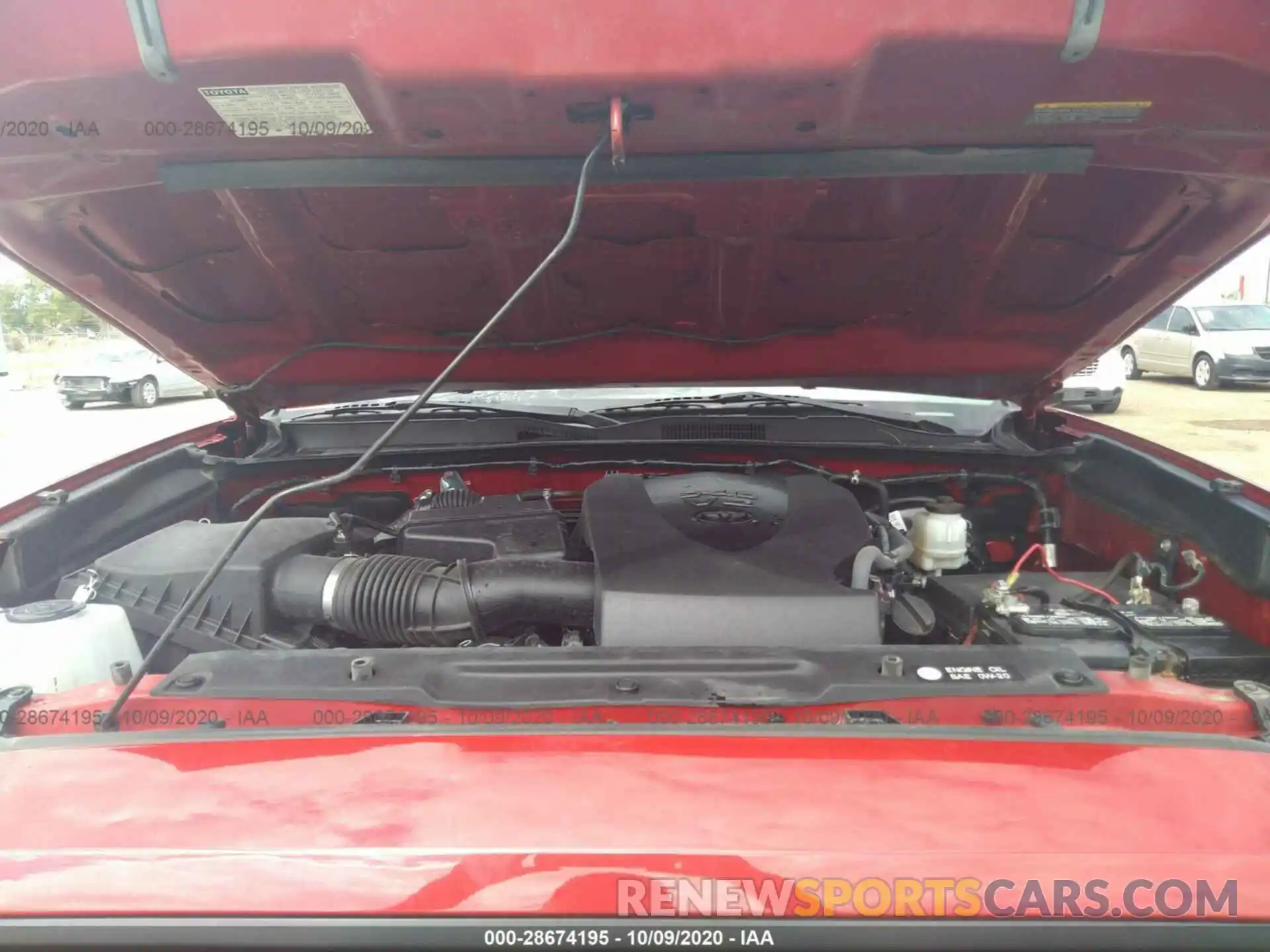 10 Photograph of a damaged car 3TMCZ5AN0KM267973 TOYOTA TACOMA 4WD 2019