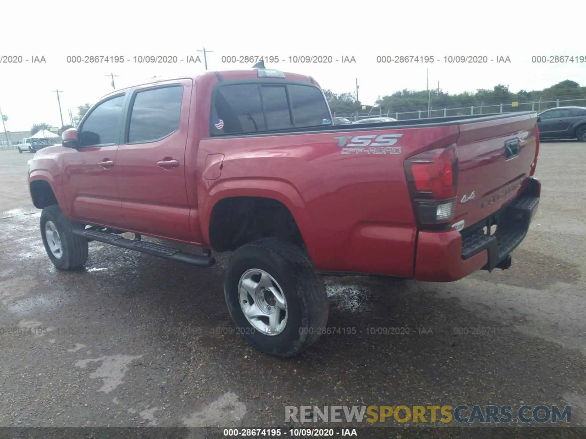 3 Photograph of a damaged car 3TMCZ5AN0KM267973 TOYOTA TACOMA 4WD 2019