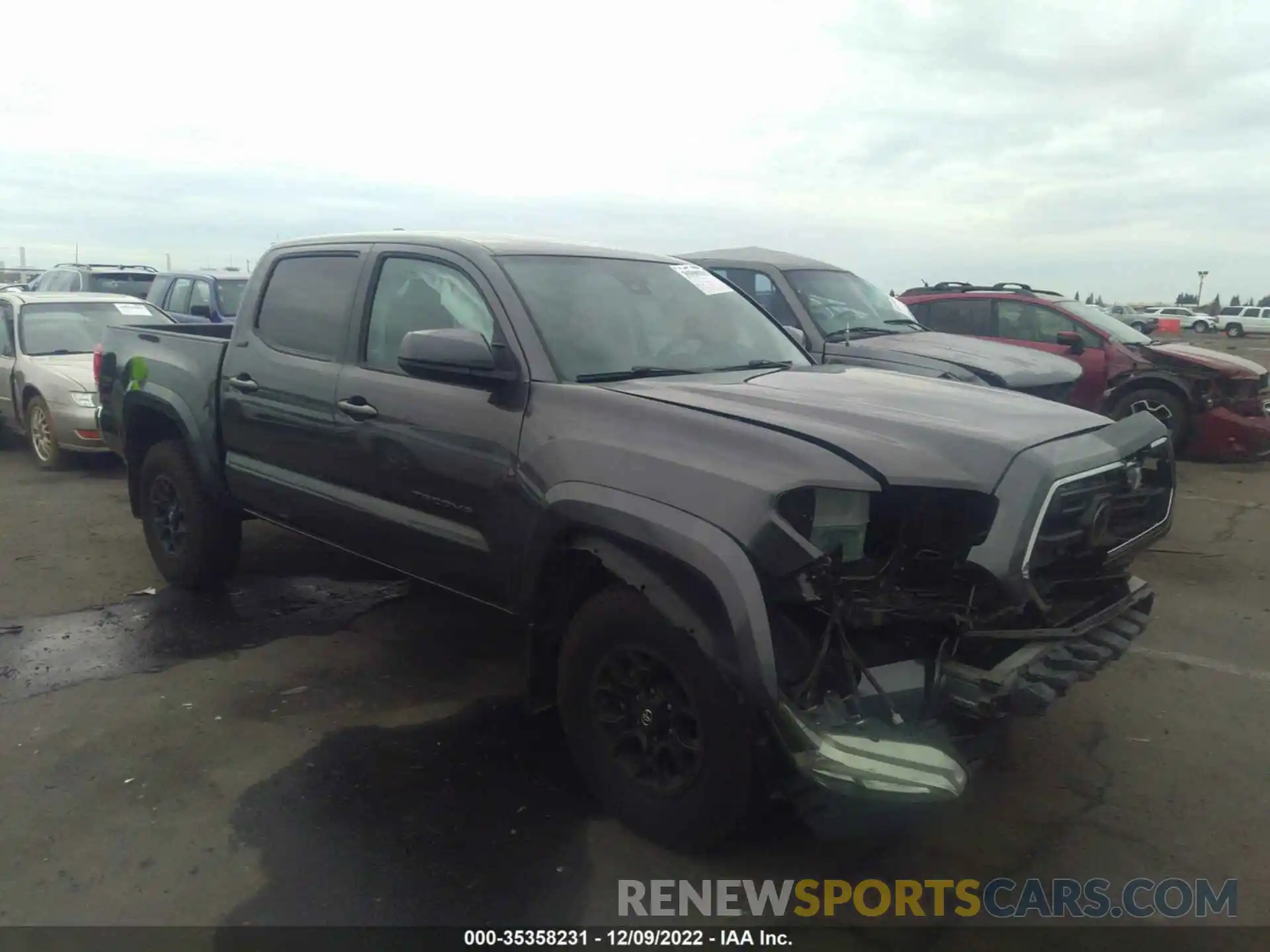 1 Photograph of a damaged car 3TMCZ5AN0KM279430 TOYOTA TACOMA 4WD 2019