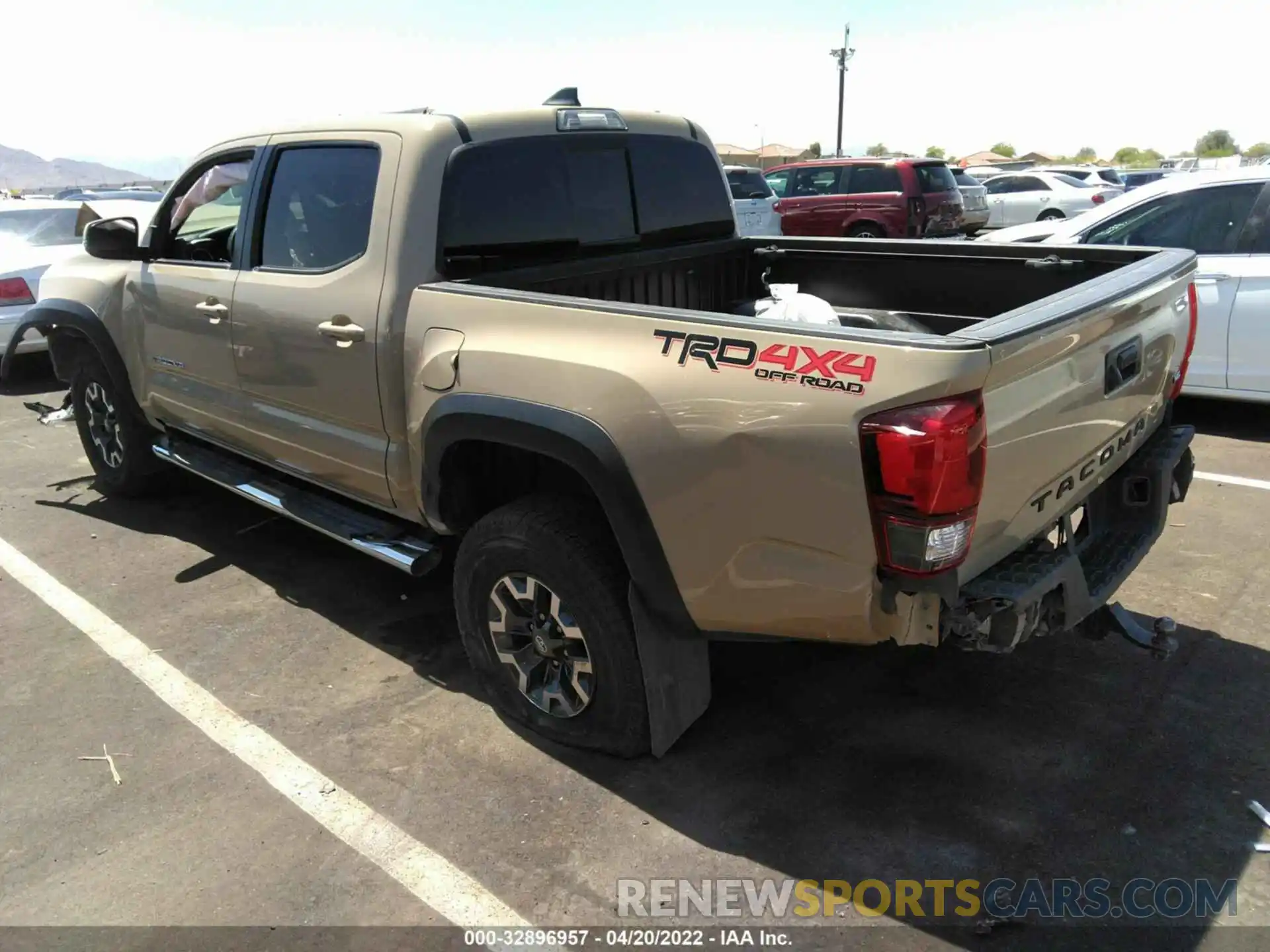 3 Photograph of a damaged car 3TMCZ5AN1KM219804 TOYOTA TACOMA 4WD 2019