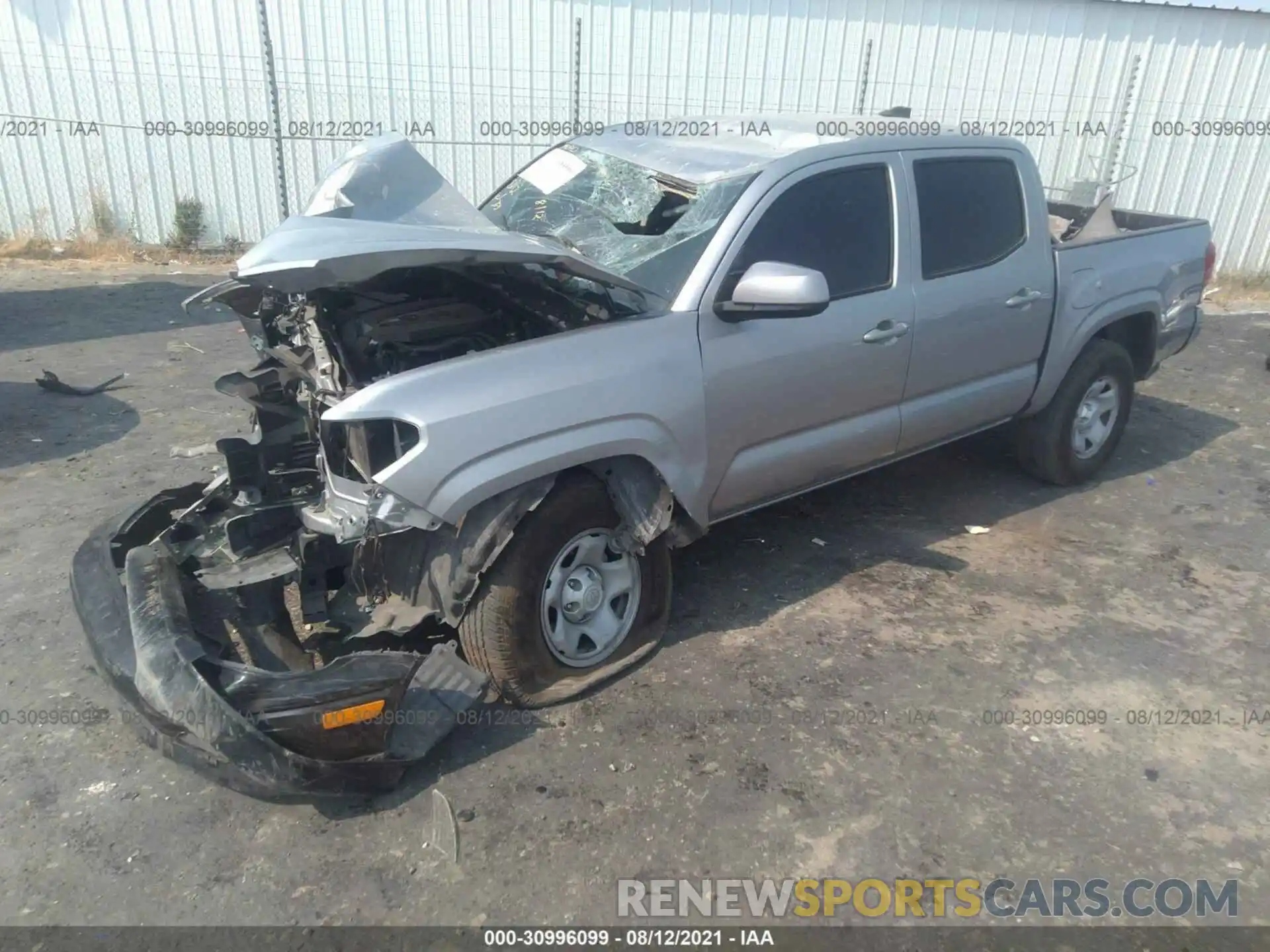 2 Photograph of a damaged car 3TMCZ5AN1KM286774 TOYOTA TACOMA 4WD 2019