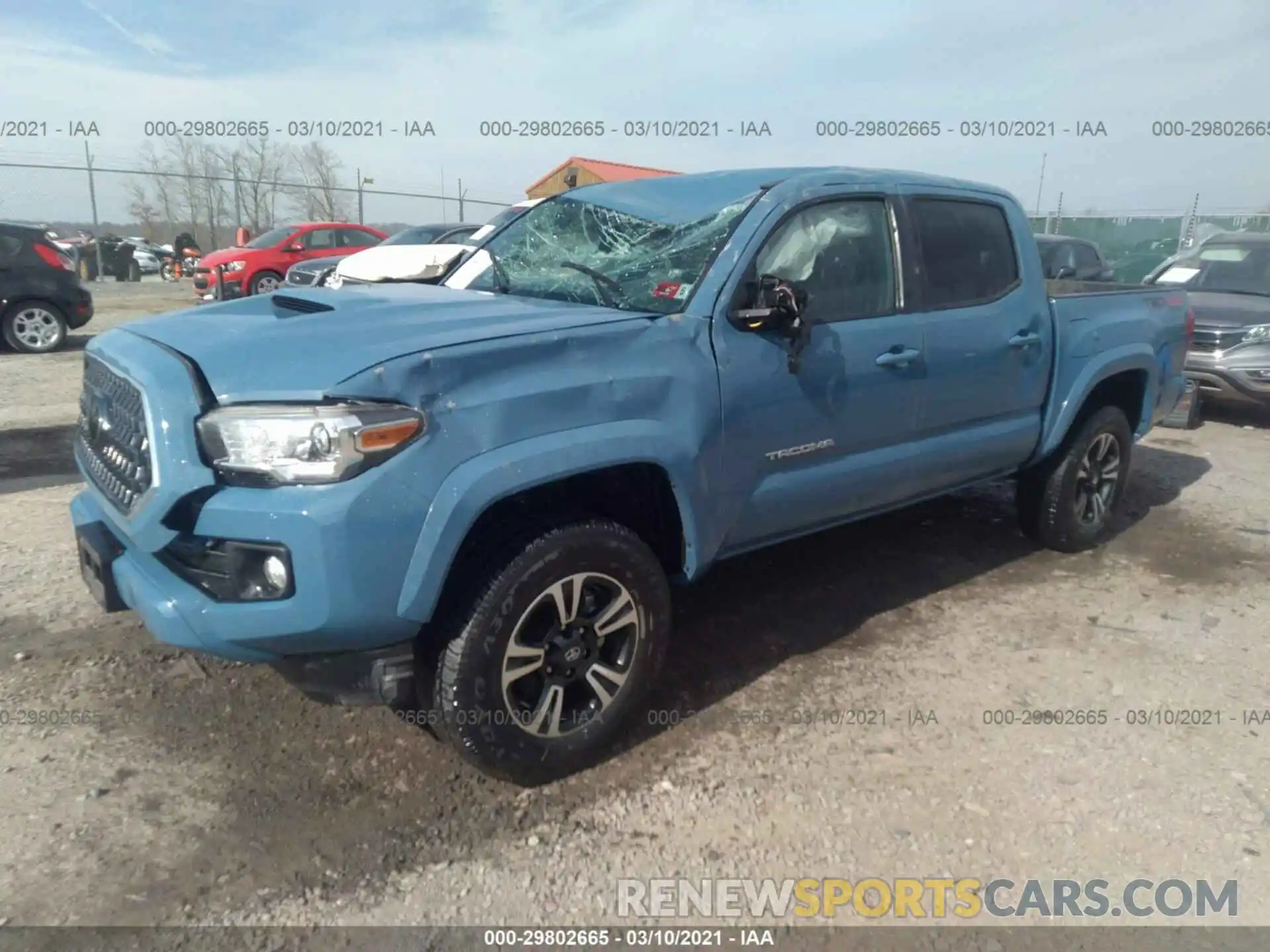 2 Photograph of a damaged car 3TMCZ5AN4KM234135 TOYOTA TACOMA 4WD 2019