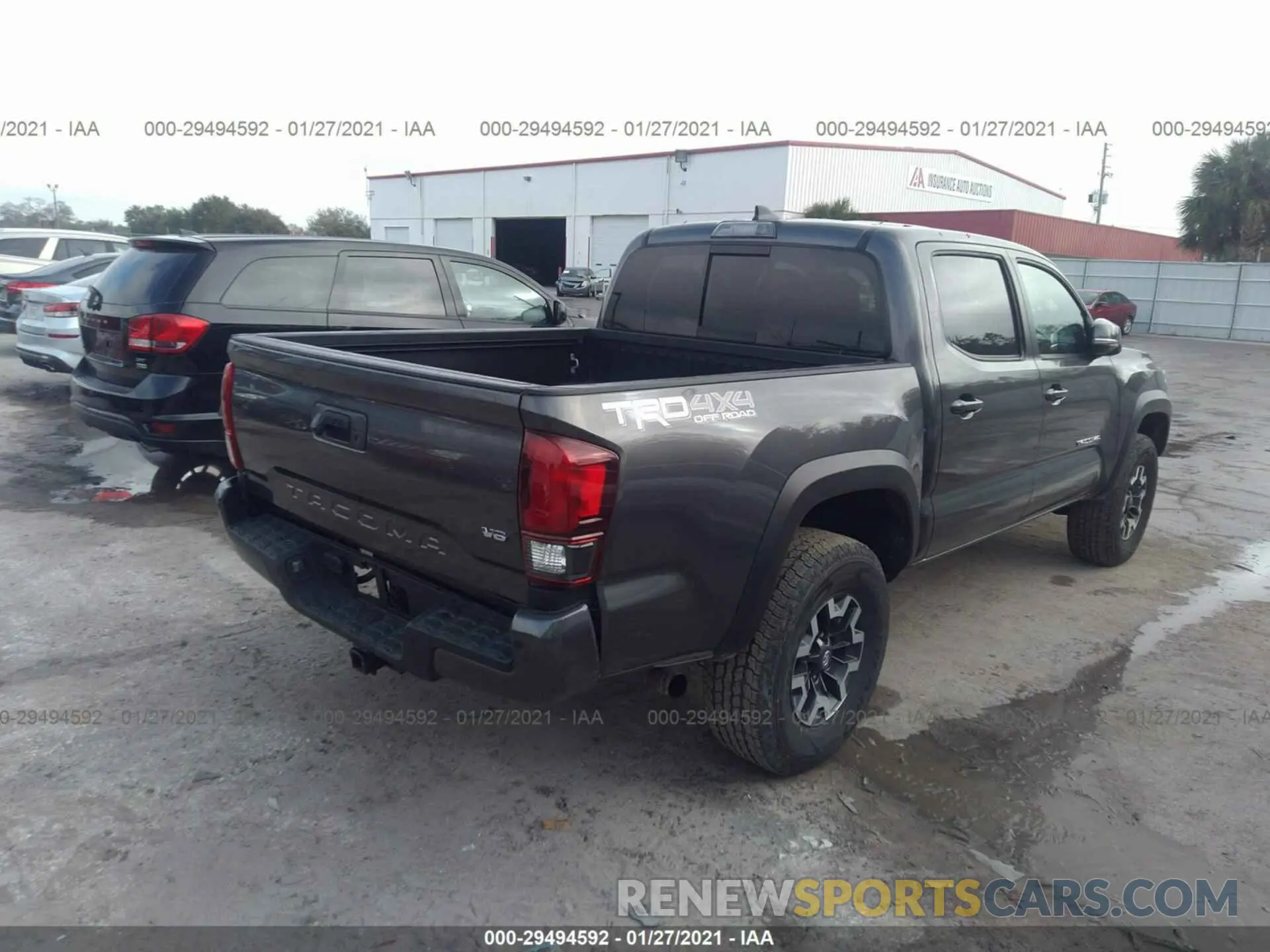 4 Photograph of a damaged car 3TMCZ5AN6KM224299 TOYOTA TACOMA 4WD 2019