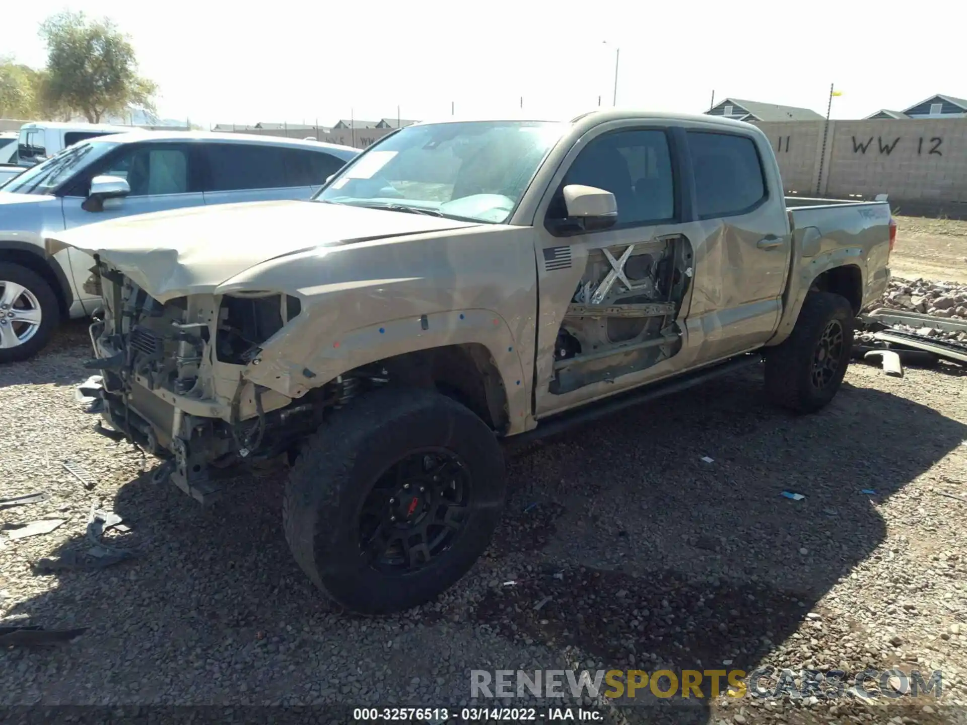 2 Photograph of a damaged car 3TMCZ5AN8KM221923 TOYOTA TACOMA 4WD 2019