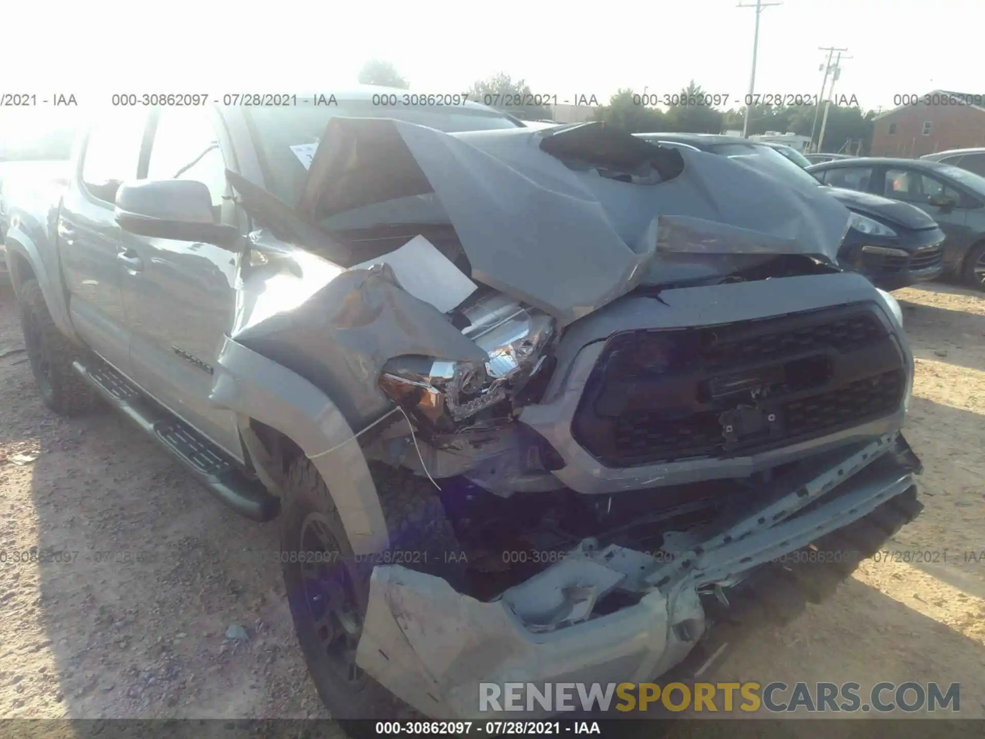 6 Photograph of a damaged car 3TMCZ5AN8KM254095 TOYOTA TACOMA 4WD 2019