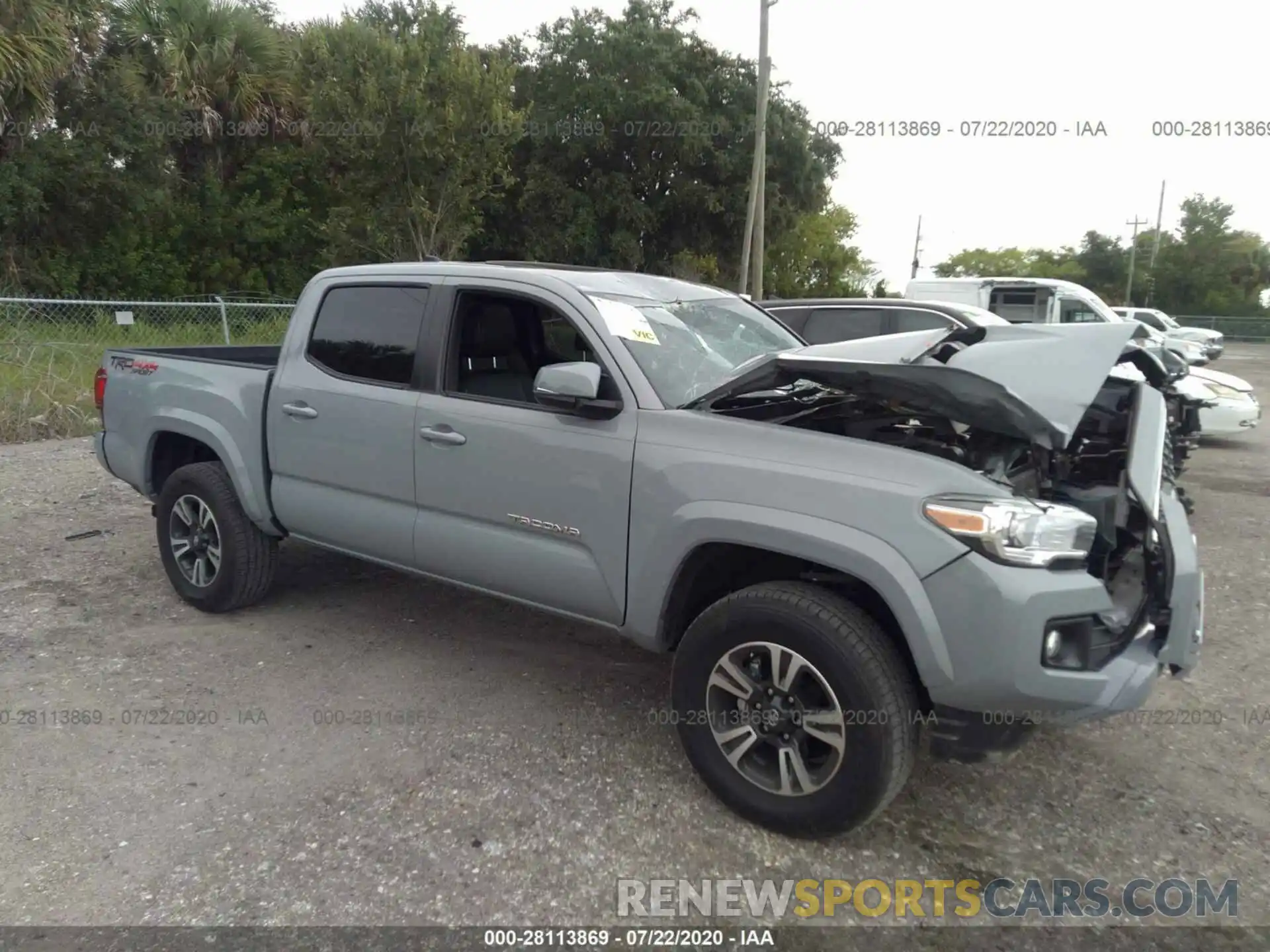 1 Photograph of a damaged car 3TMCZ5AN8KM269955 TOYOTA TACOMA 4WD 2019