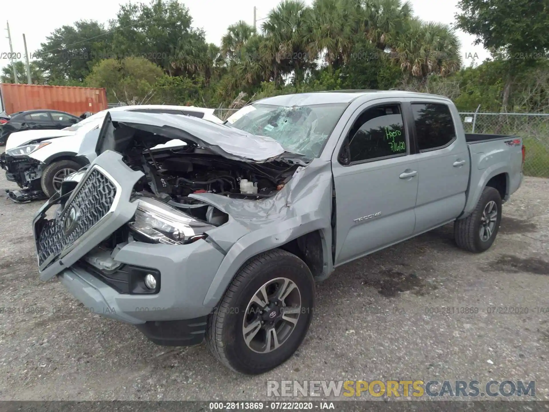 2 Photograph of a damaged car 3TMCZ5AN8KM269955 TOYOTA TACOMA 4WD 2019