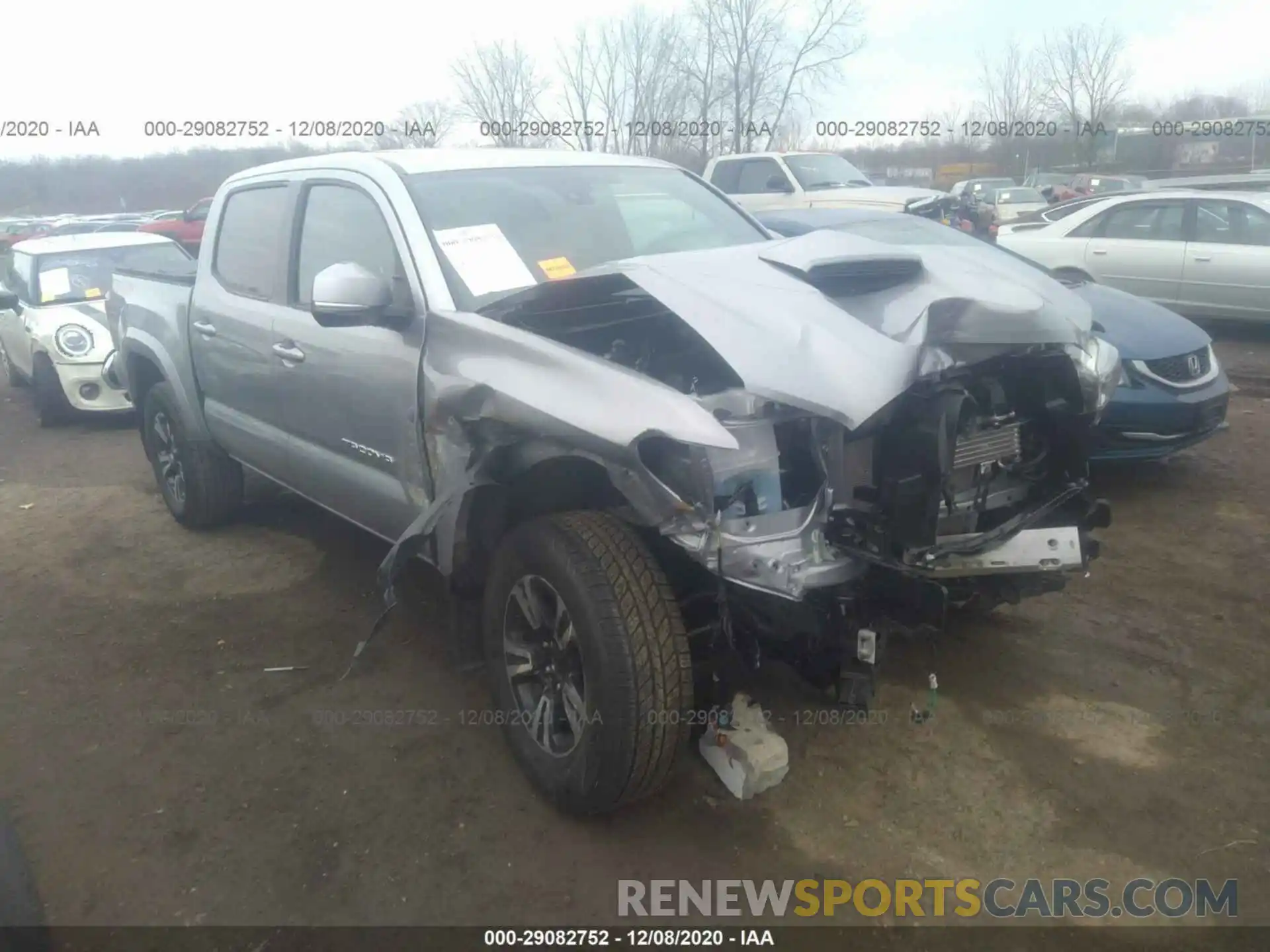 1 Photograph of a damaged car 3TMCZ5ANXKM255376 TOYOTA TACOMA 4WD 2019