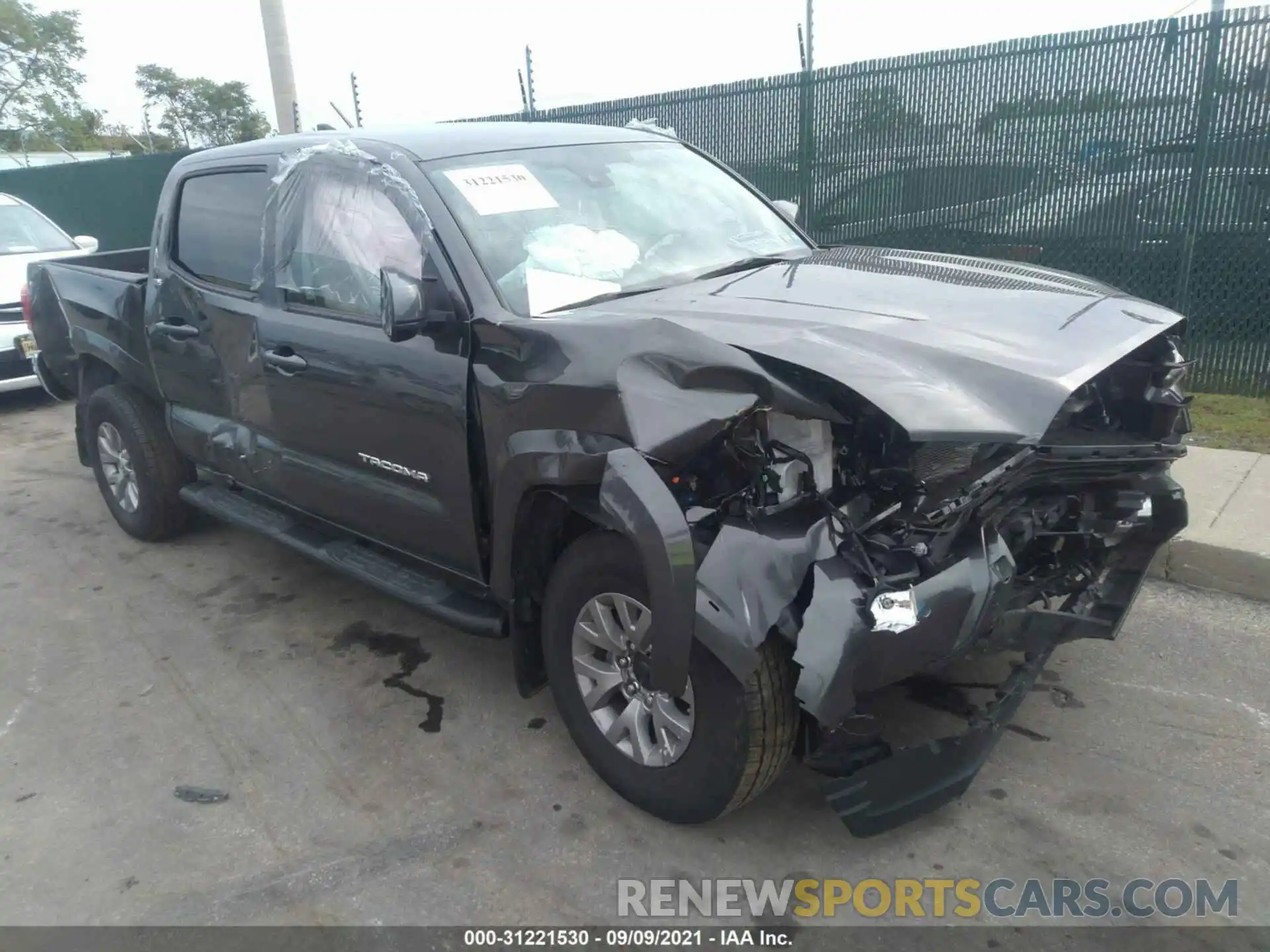 1 Photograph of a damaged car 3TMCZ5ANXKM279743 TOYOTA TACOMA 4WD 2019