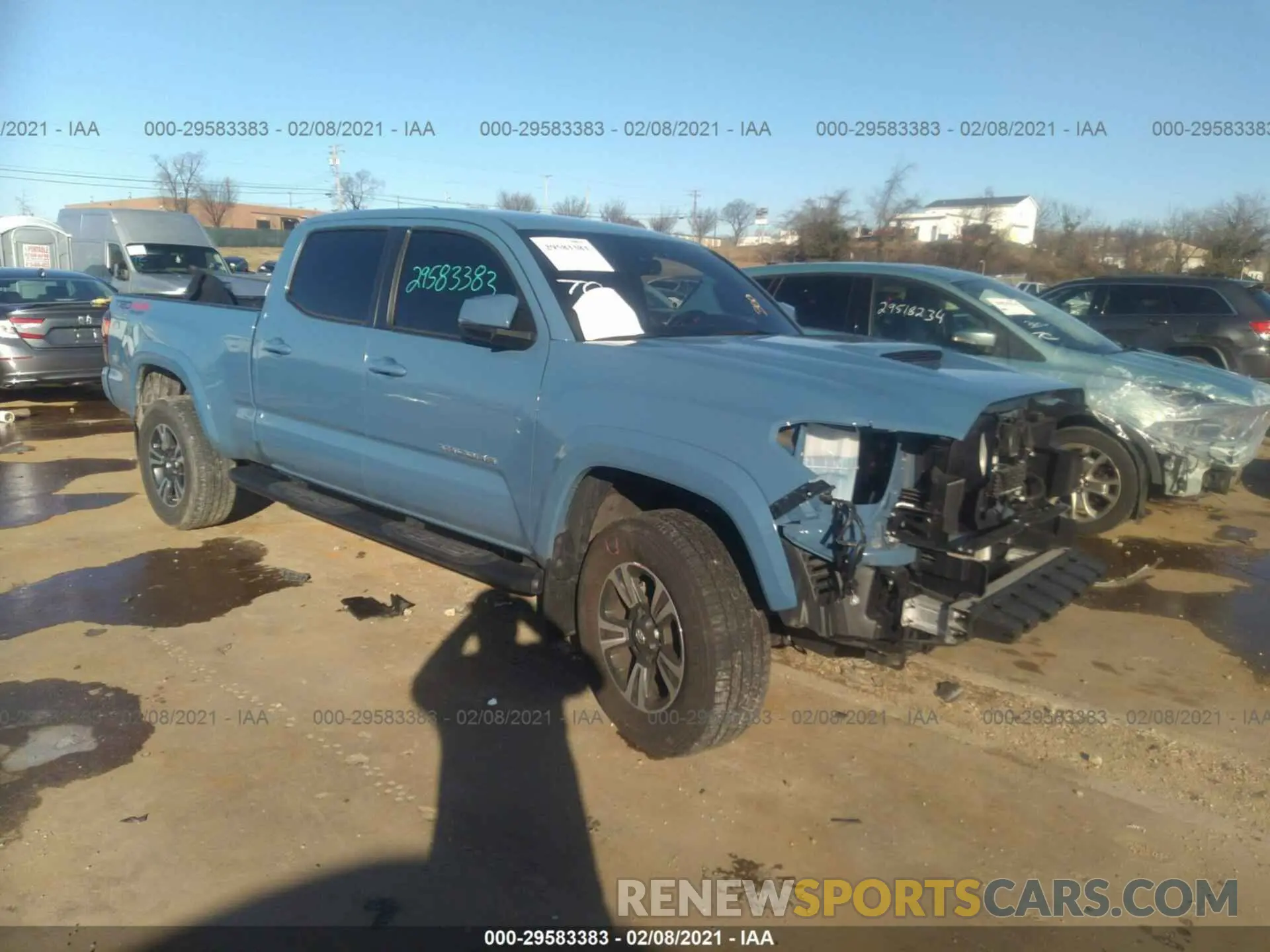 1 Photograph of a damaged car 3TMDZ5BN0KM069994 TOYOTA TACOMA 4WD 2019