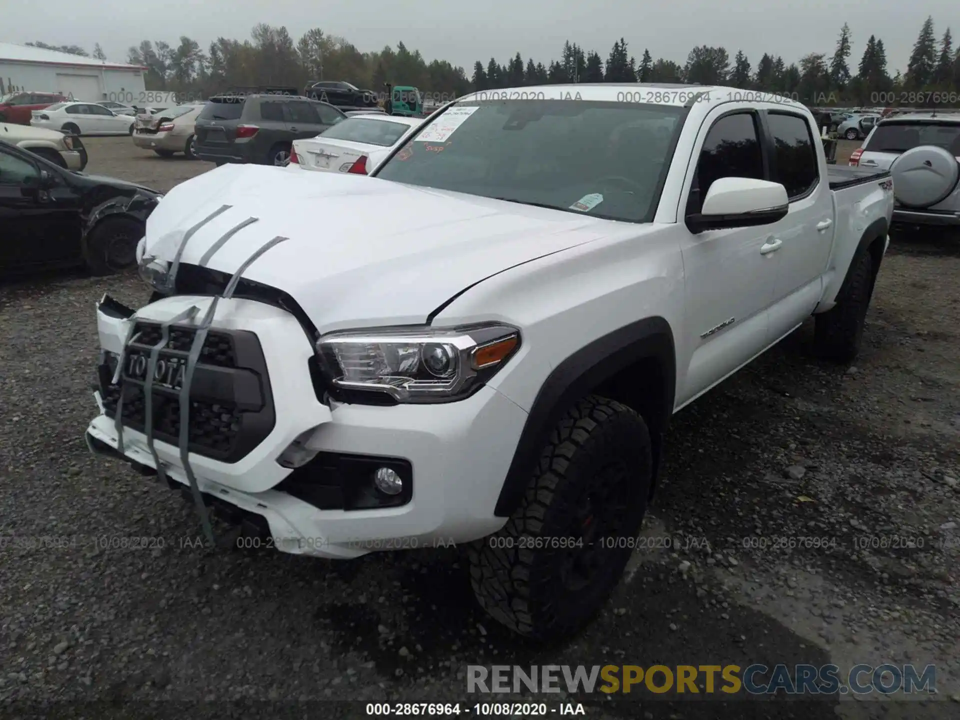 2 Photograph of a damaged car 3TMDZ5BN7KM063142 TOYOTA TACOMA 4WD 2019