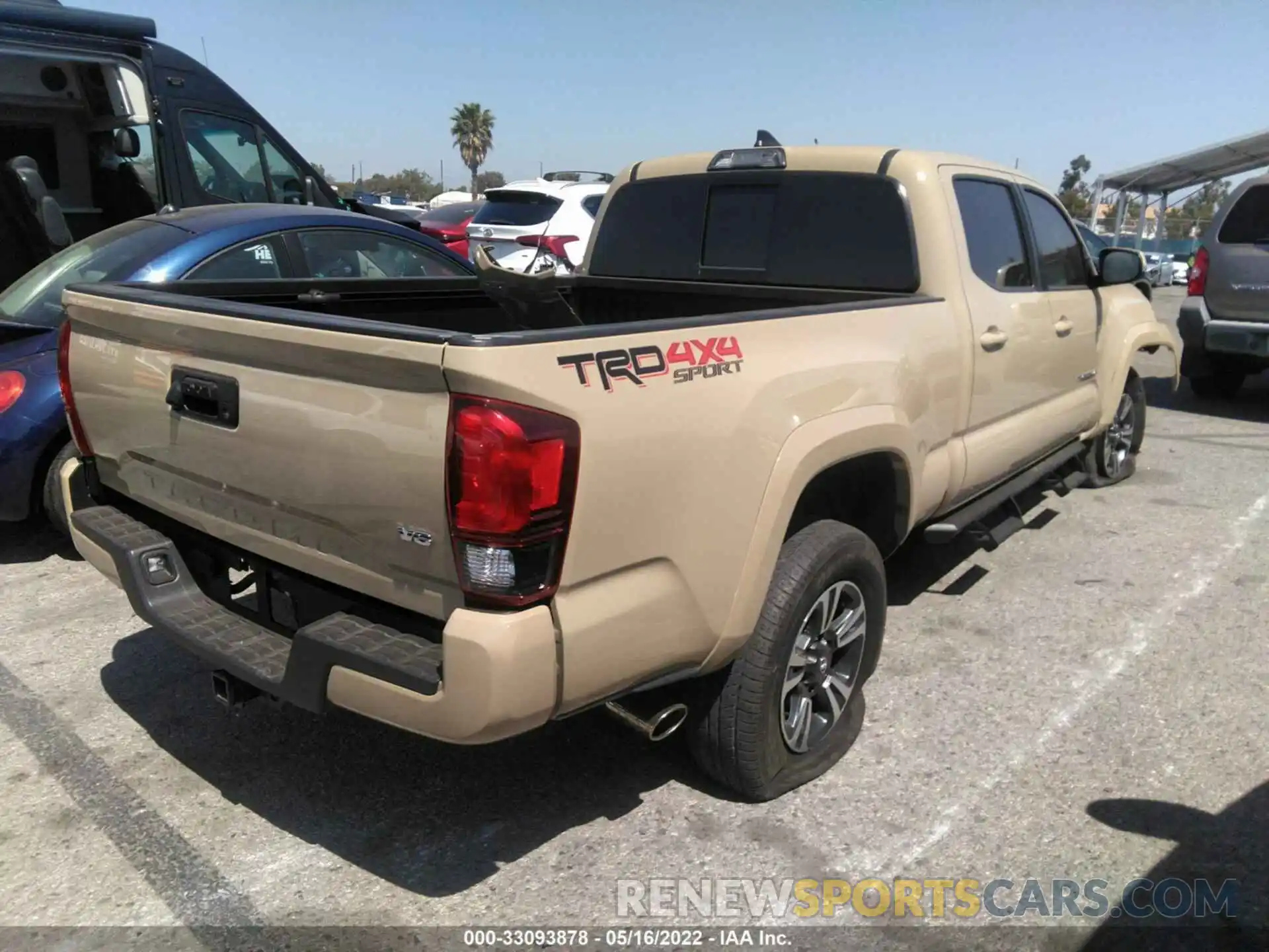 4 Photograph of a damaged car 3TMDZ5BN8KM055129 TOYOTA TACOMA 4WD 2019