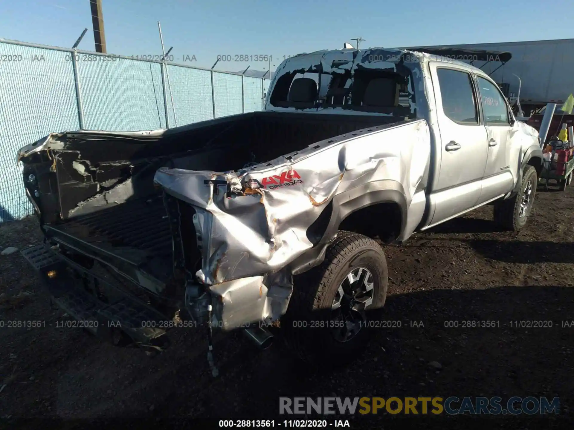 4 Photograph of a damaged car 3TMDZ5BN8KM055339 TOYOTA TACOMA 4WD 2019