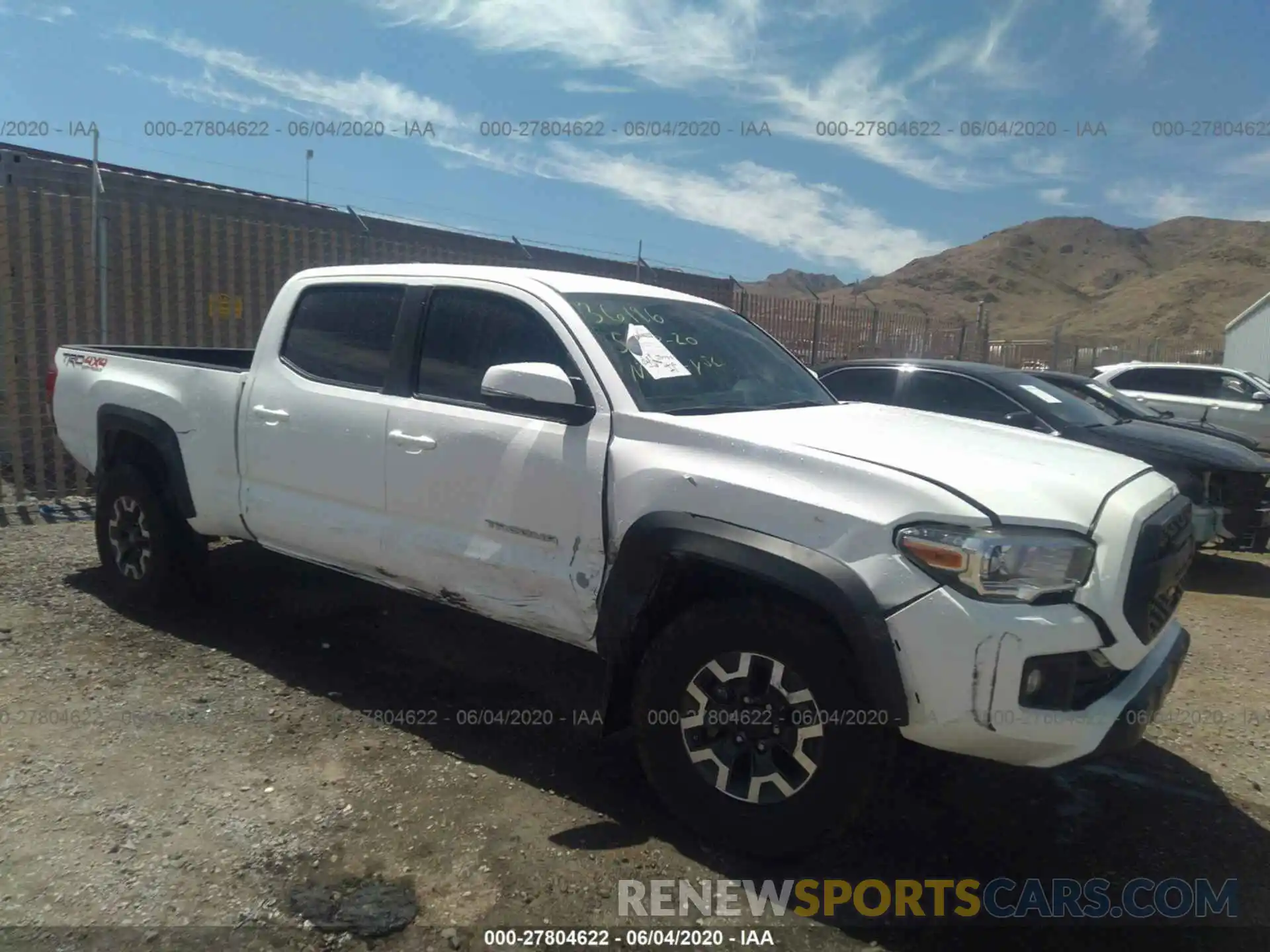 1 Photograph of a damaged car 3TMDZ5BN9KM057679 TOYOTA TACOMA 4WD 2019