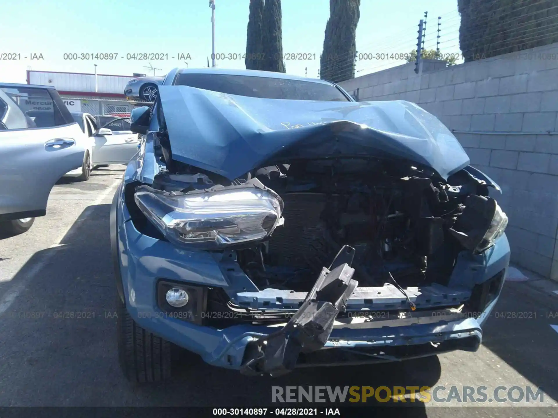 6 Photograph of a damaged car 3TMDZ5BNXKM057755 TOYOTA TACOMA 4WD 2019