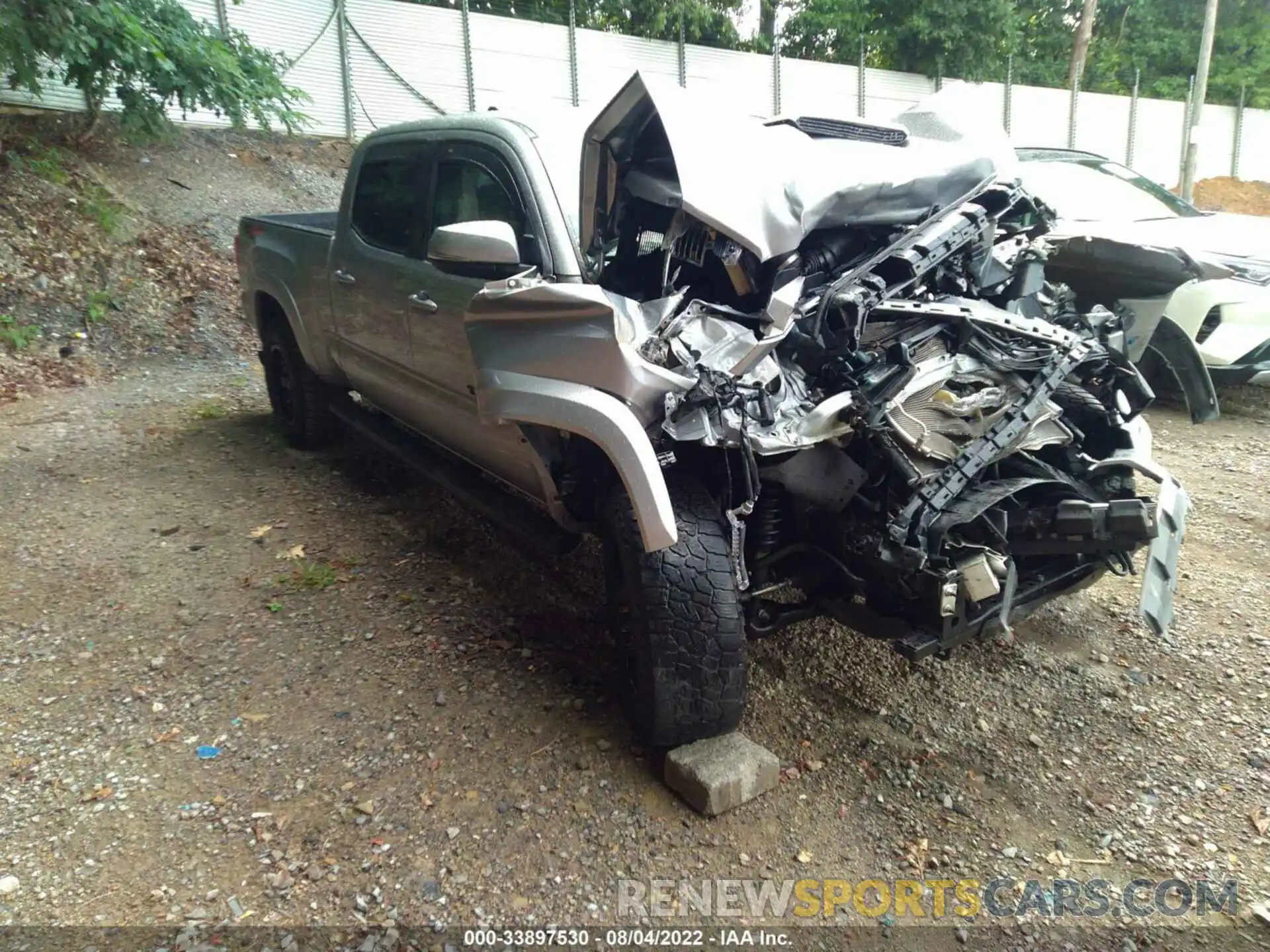 1 Photograph of a damaged car 3TMDZ5BNXKM076872 TOYOTA TACOMA 4WD 2019